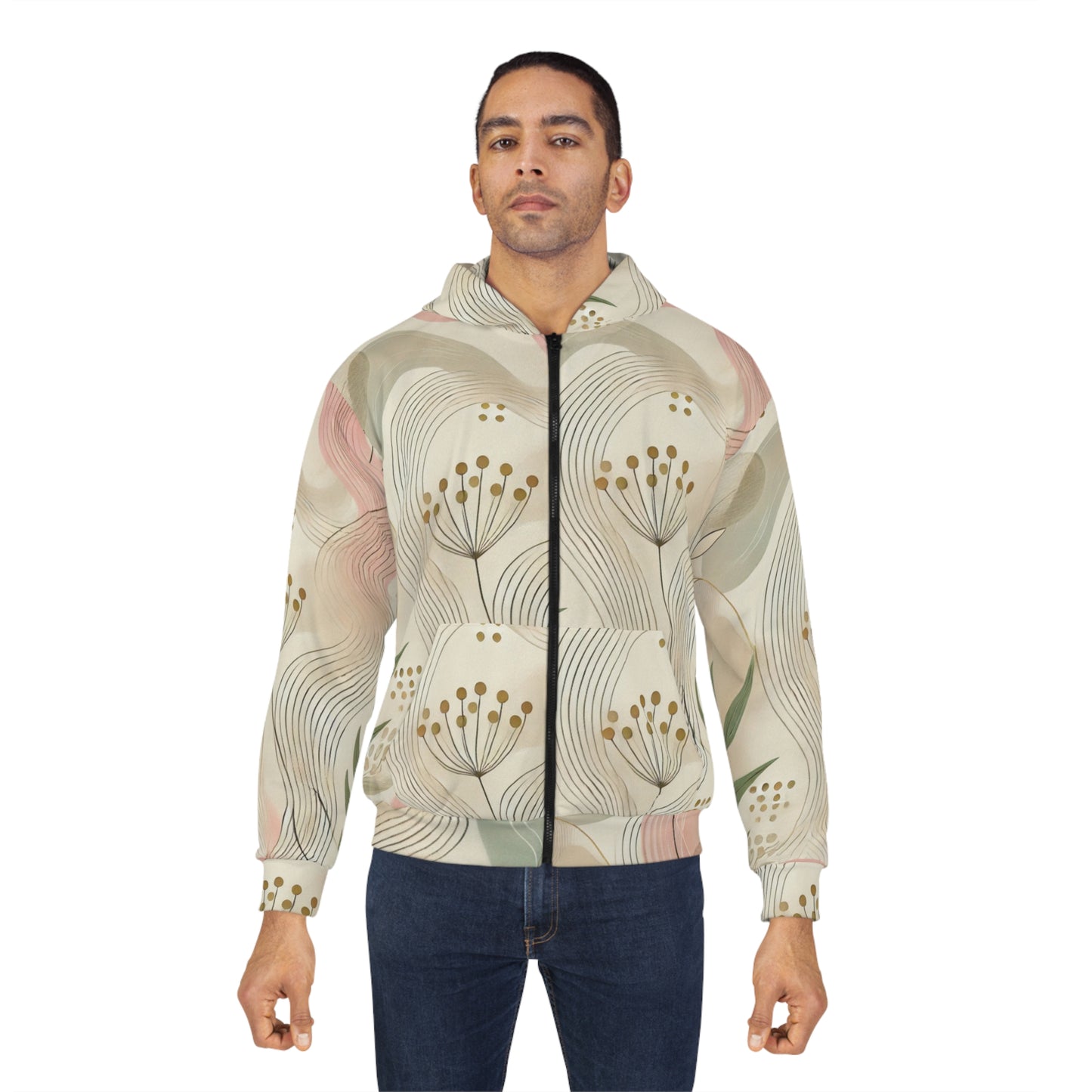 Botanical Breeze - Unisex Zip Hoodie (AOP)