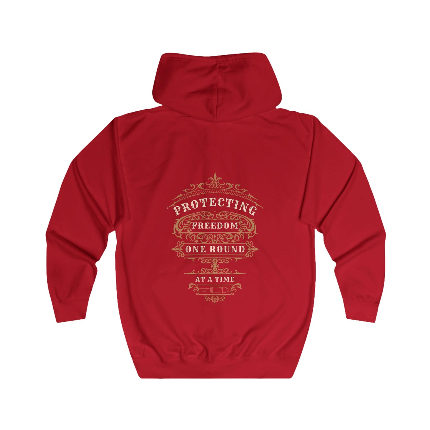 Protecting Freedom, One Round at a Time - Unisex Full Zip Hoodie