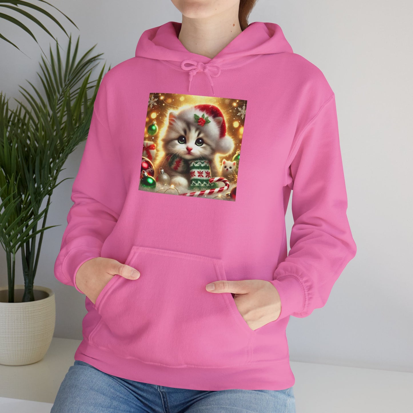 Purr-fectly Merry Christmas - Unisex Heavy Blend™ Hooded Sweatshirt