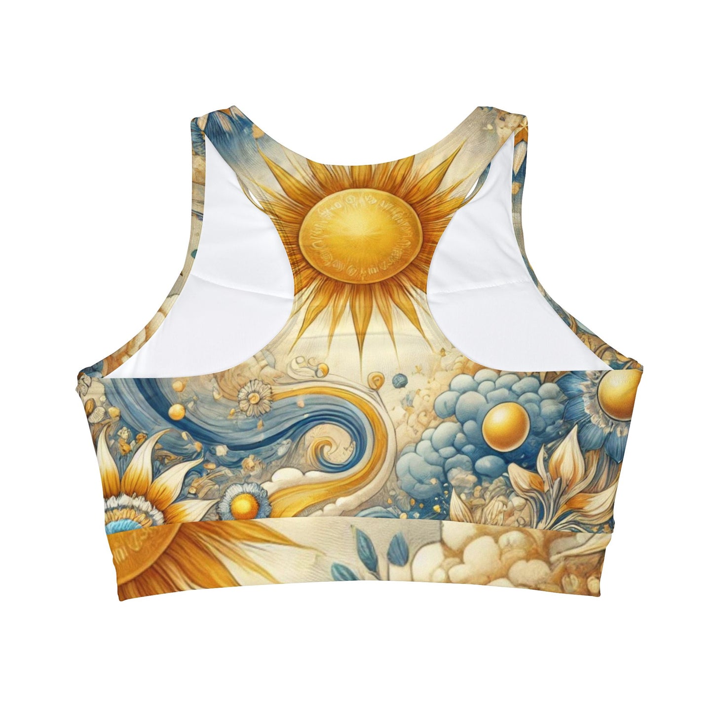 Celestial Radiance - High Neck Crop Bikini Top