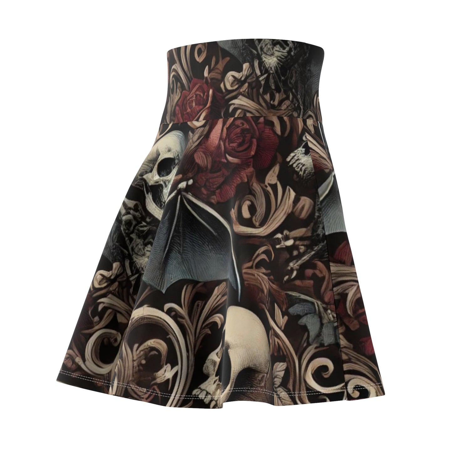 Nocturnal Elegy - Women's Skater Skirt (AOP)