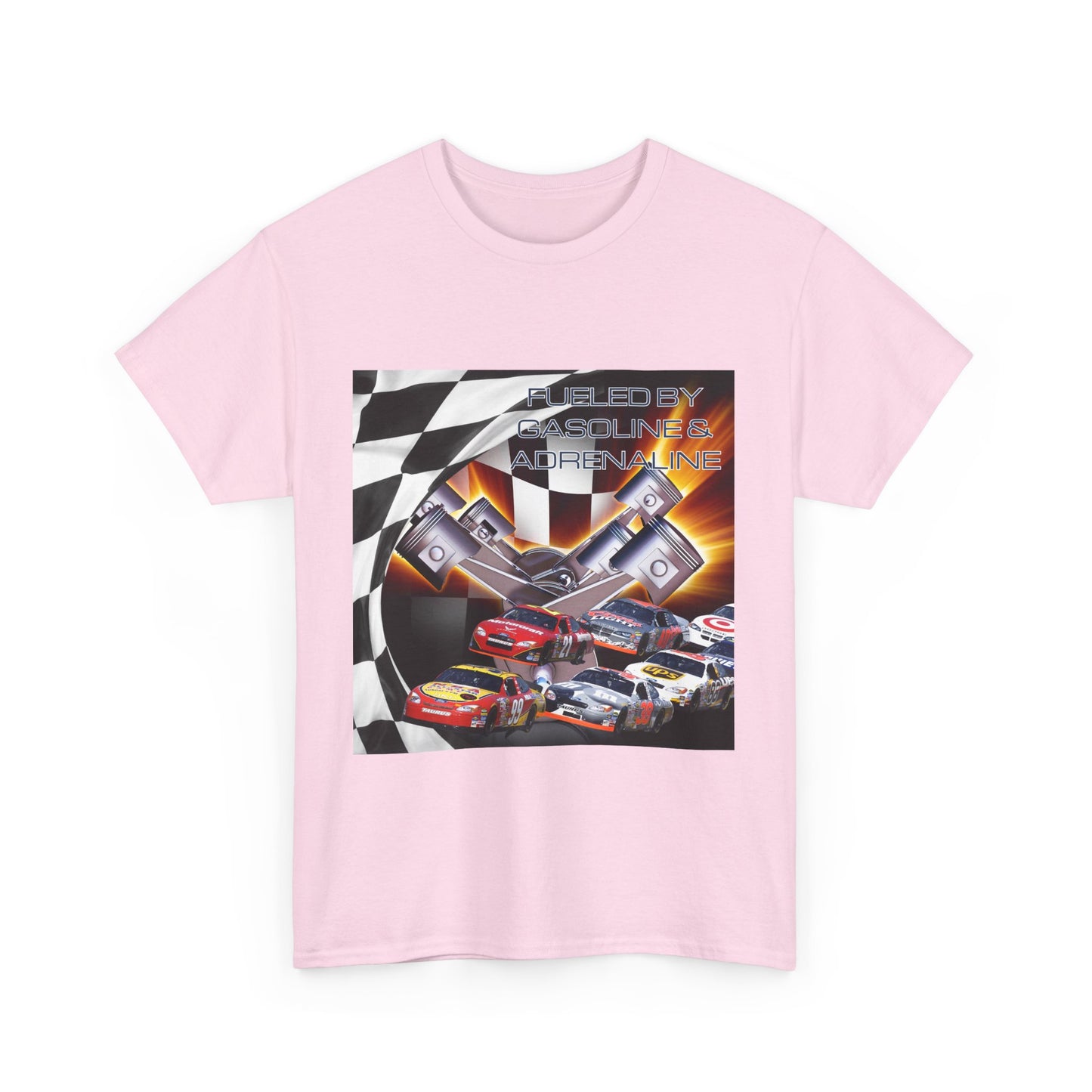 Fueled by Gasoline & Adrenaline - Unisex Heavy Cotton Tee T-Shirt