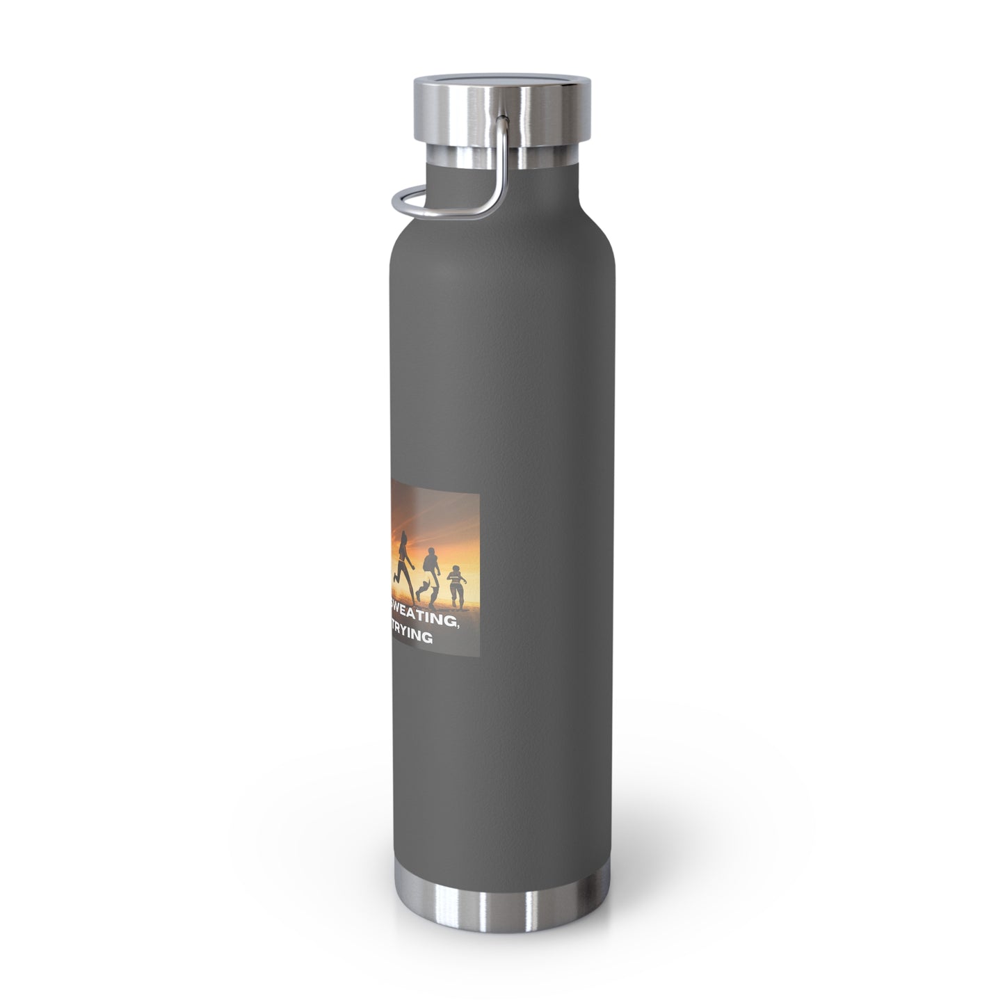 If You’re Not Sweating, You’re Not Trying - Copper Vacuum Insulated Bottle, 22oz