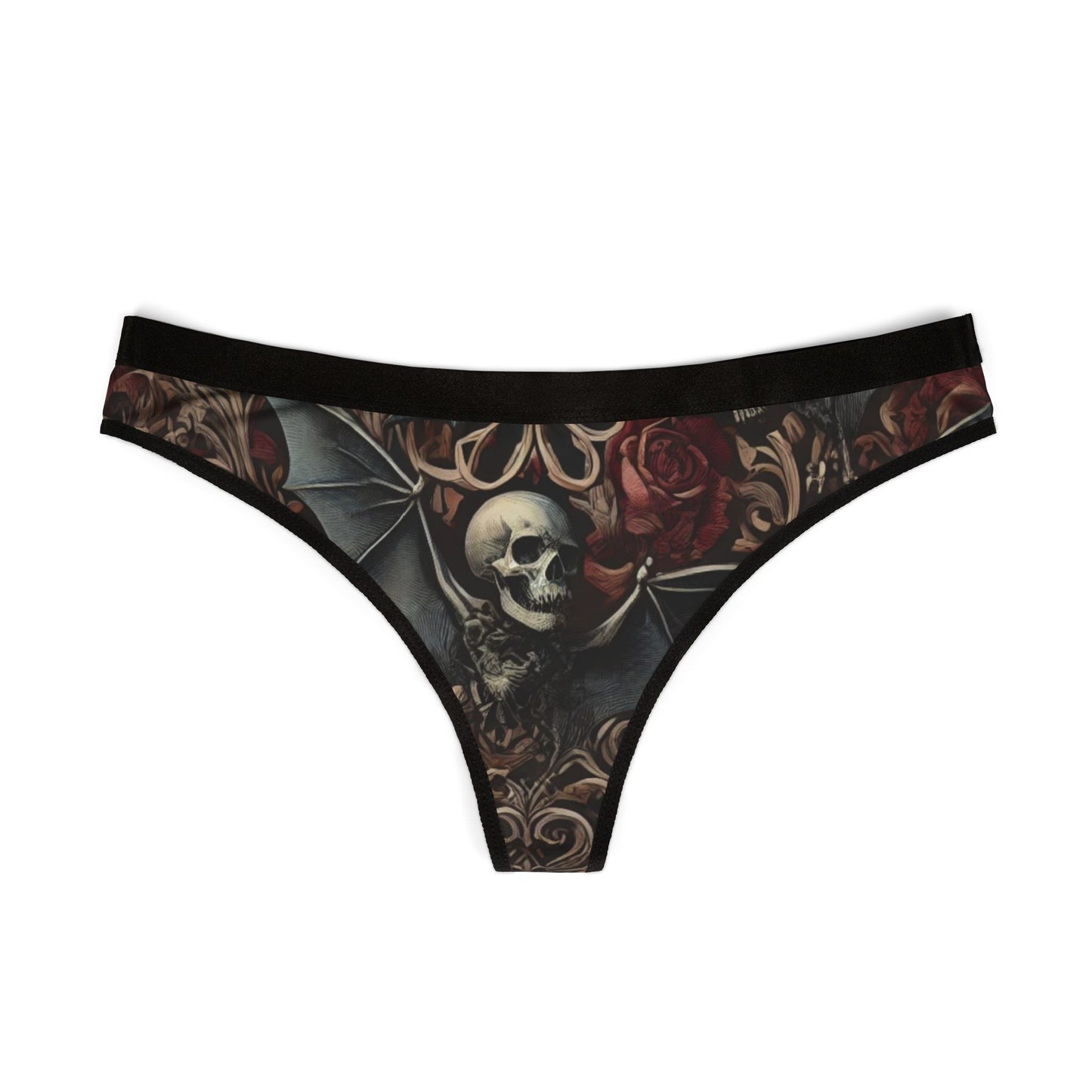 Nocturnal Elegy - Women's Thongs (AOP)