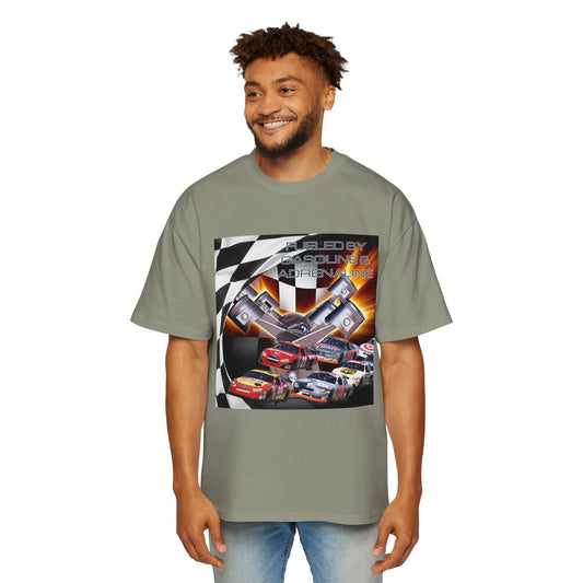 Fueled by Gasoline & Adrenaline - Men's Heavy Oversized Tee T-Shirt