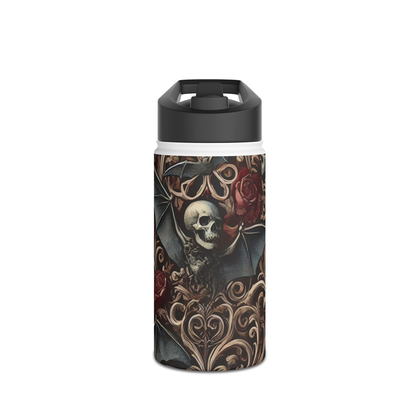 Nocturnal Elegy - Stainless Steel Water Bottle, Standard Lid