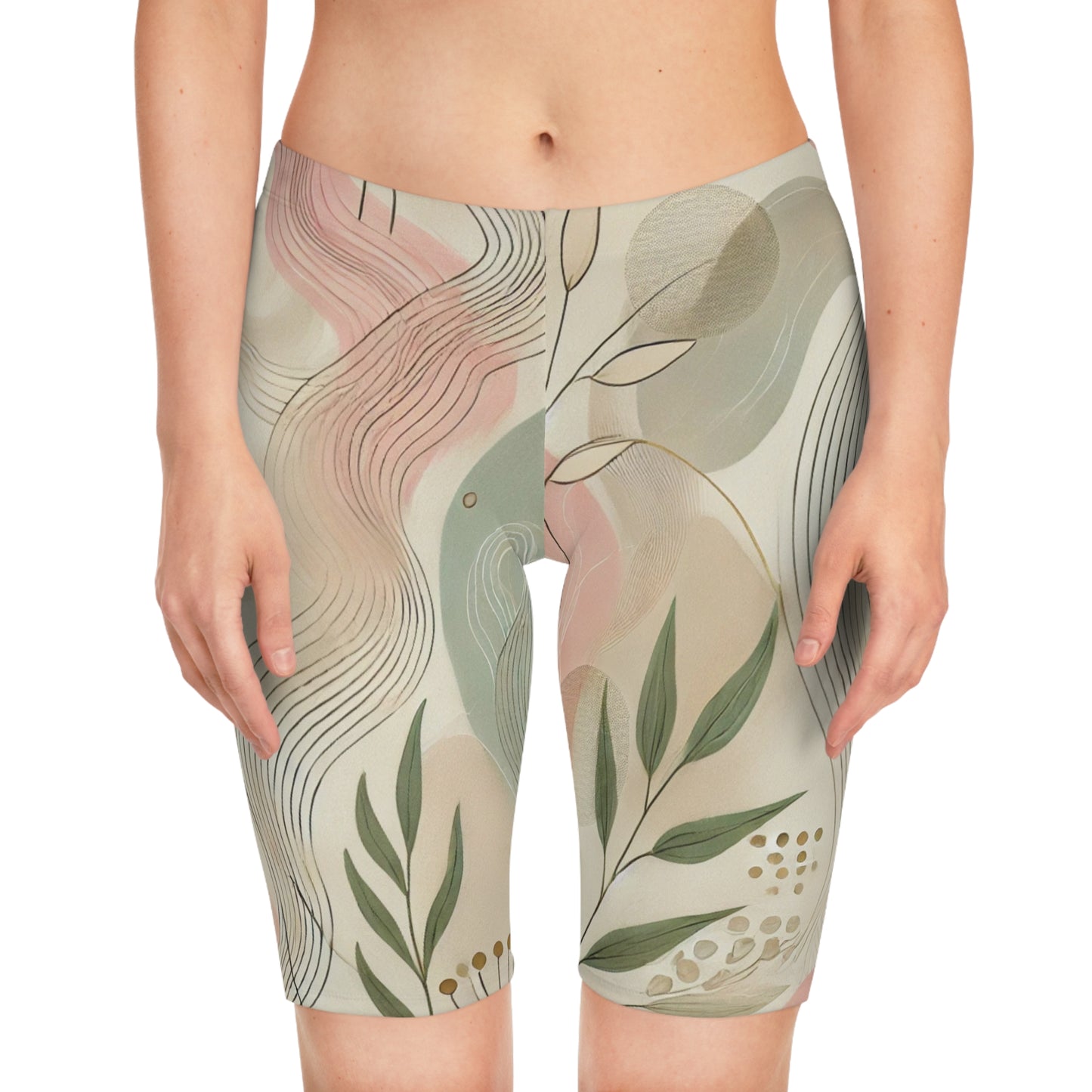 Botanical Breeze - Women's Bike Shorts (AOP)