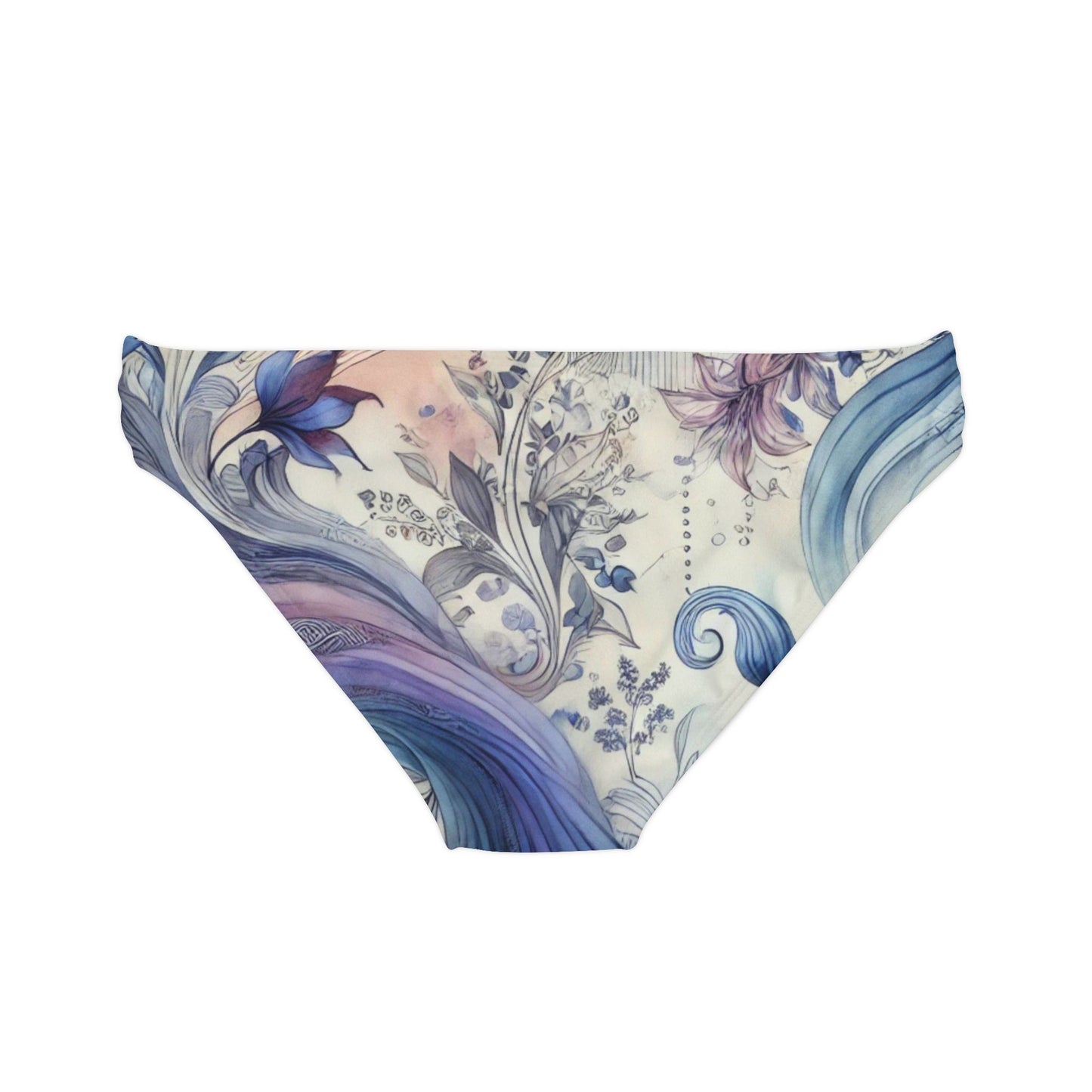 Twilight Bloom - Loop Tie Side Bikini Bottom (AOP)