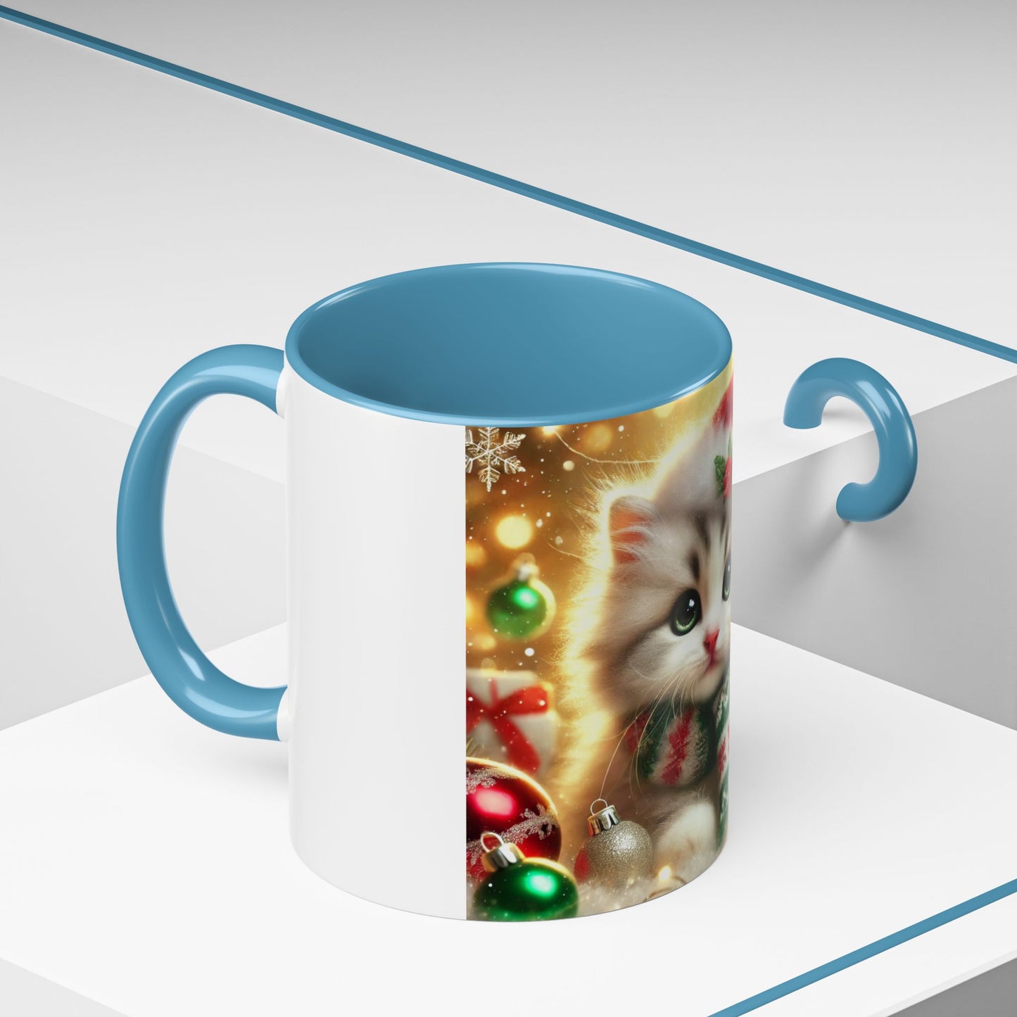 Purr-fectly Merry Christmas - Accent Coffee Mug (11, 15oz)