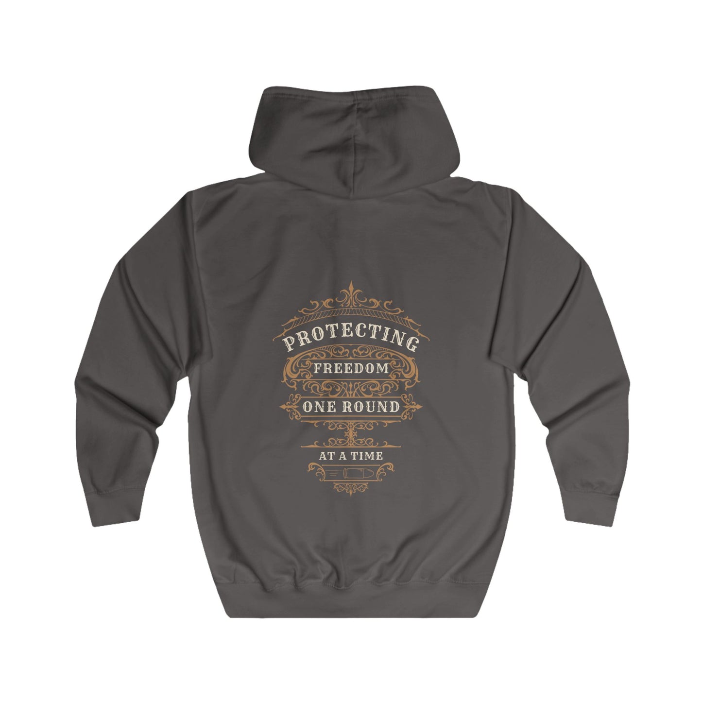 Protecting Freedom, One Round at a Time - Unisex Full Zip Hoodie