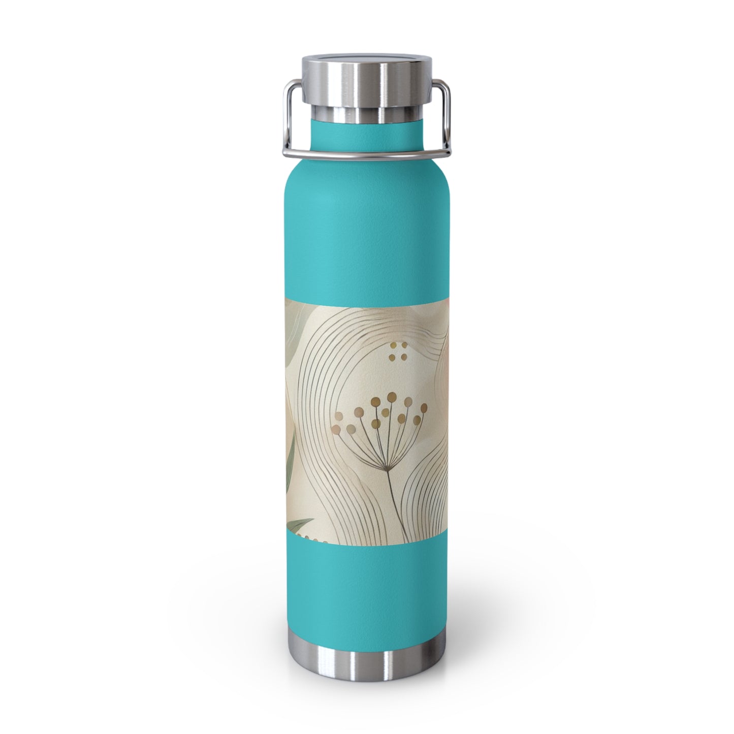 Botanical Breeze - Copper Vacuum Insulated Bottle, 22oz