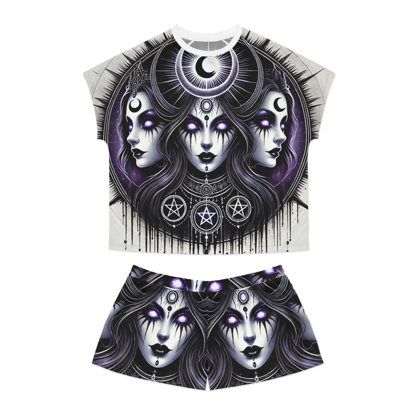 Triple Goddess - Women's Short Pajama Set