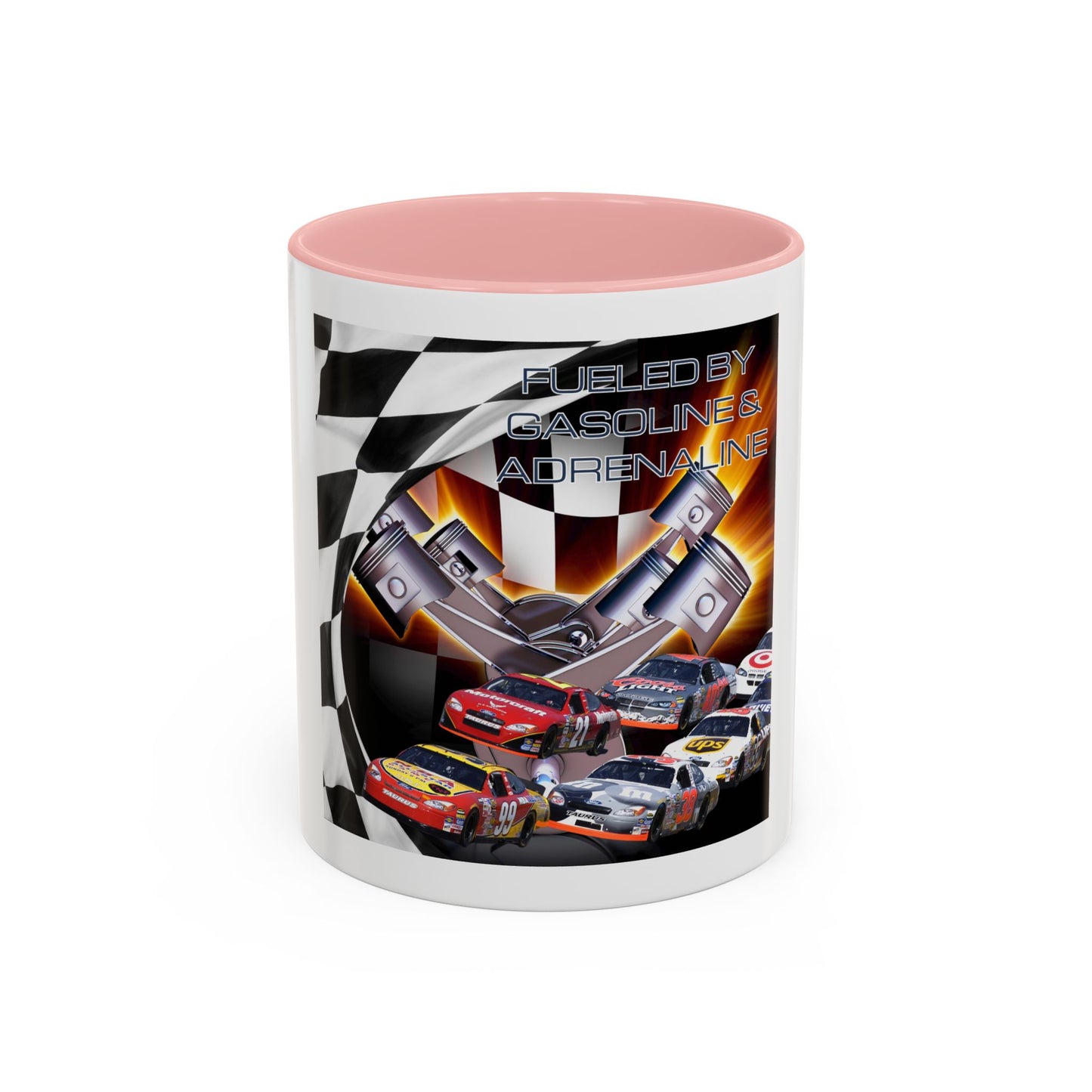 Fueled by Gasoline & Adrenaline - Accent Coffee Mug (11, 15oz)