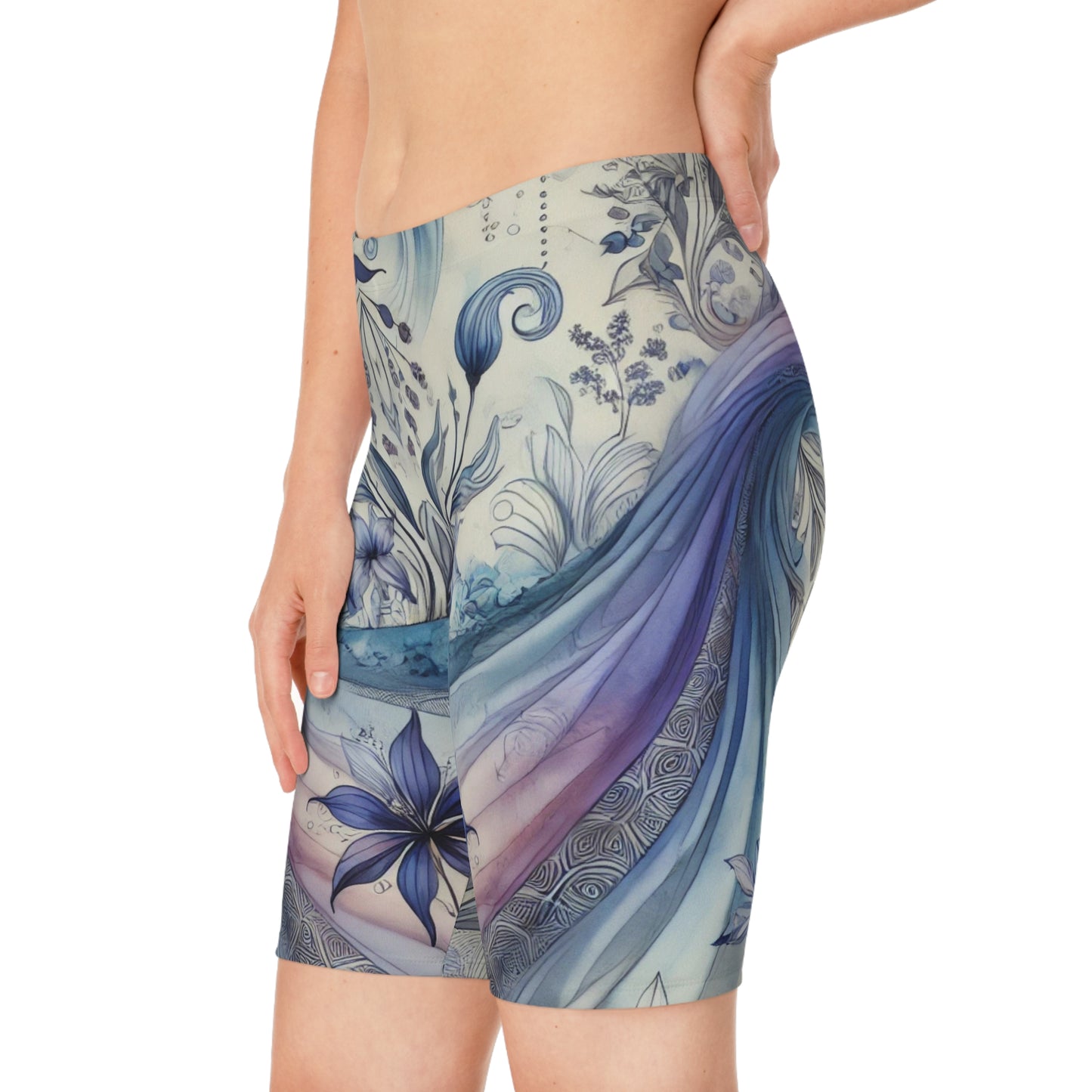 Twilight Bloom - Women's Bike Shorts (AOP)