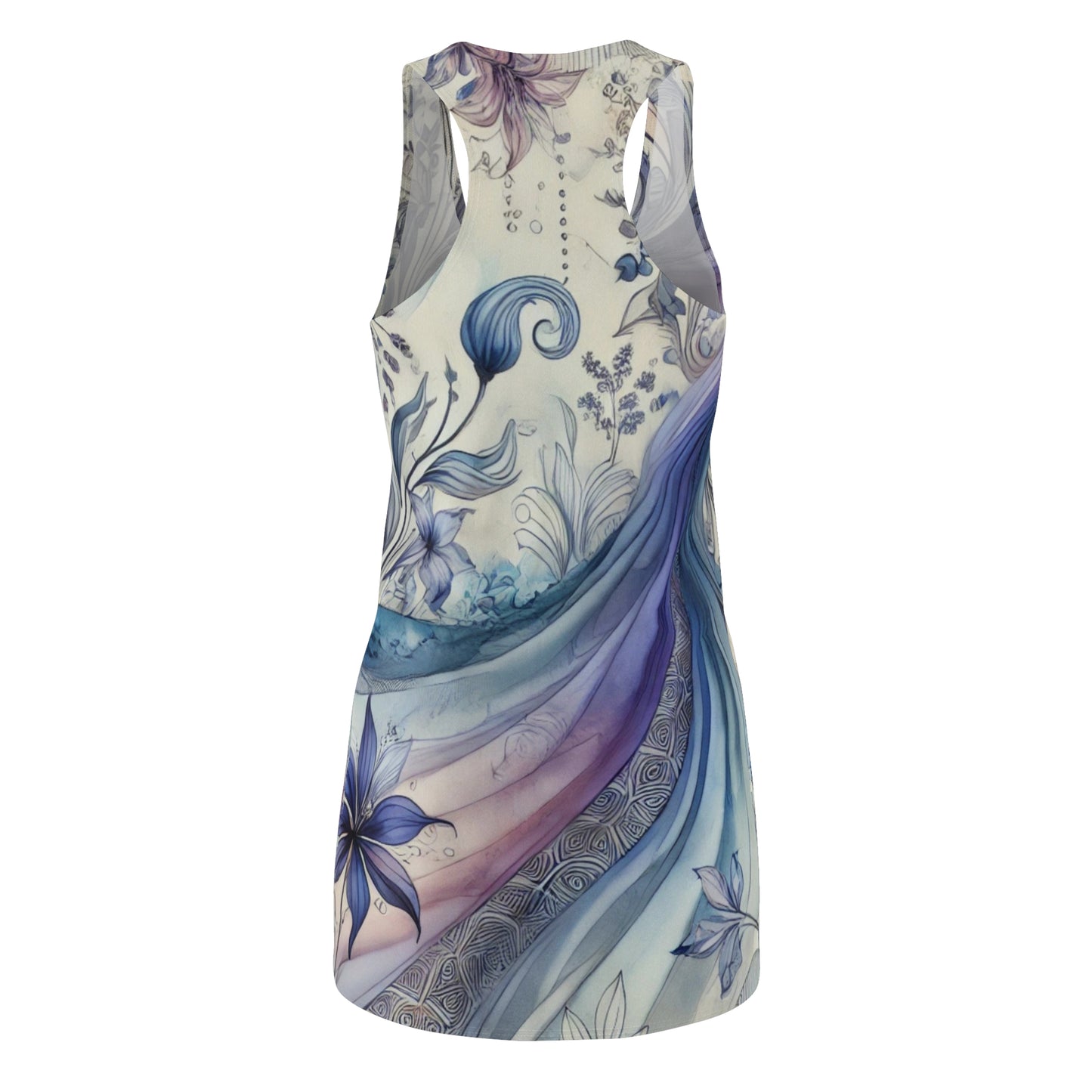 Twilight Bloom - Racerback Dress Feminine Flowing Design Women's Fashion