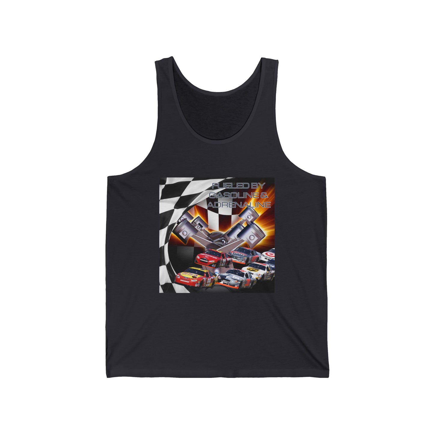 Fueled by Gasoline & Adrenaline - Unisex Jersey Tank