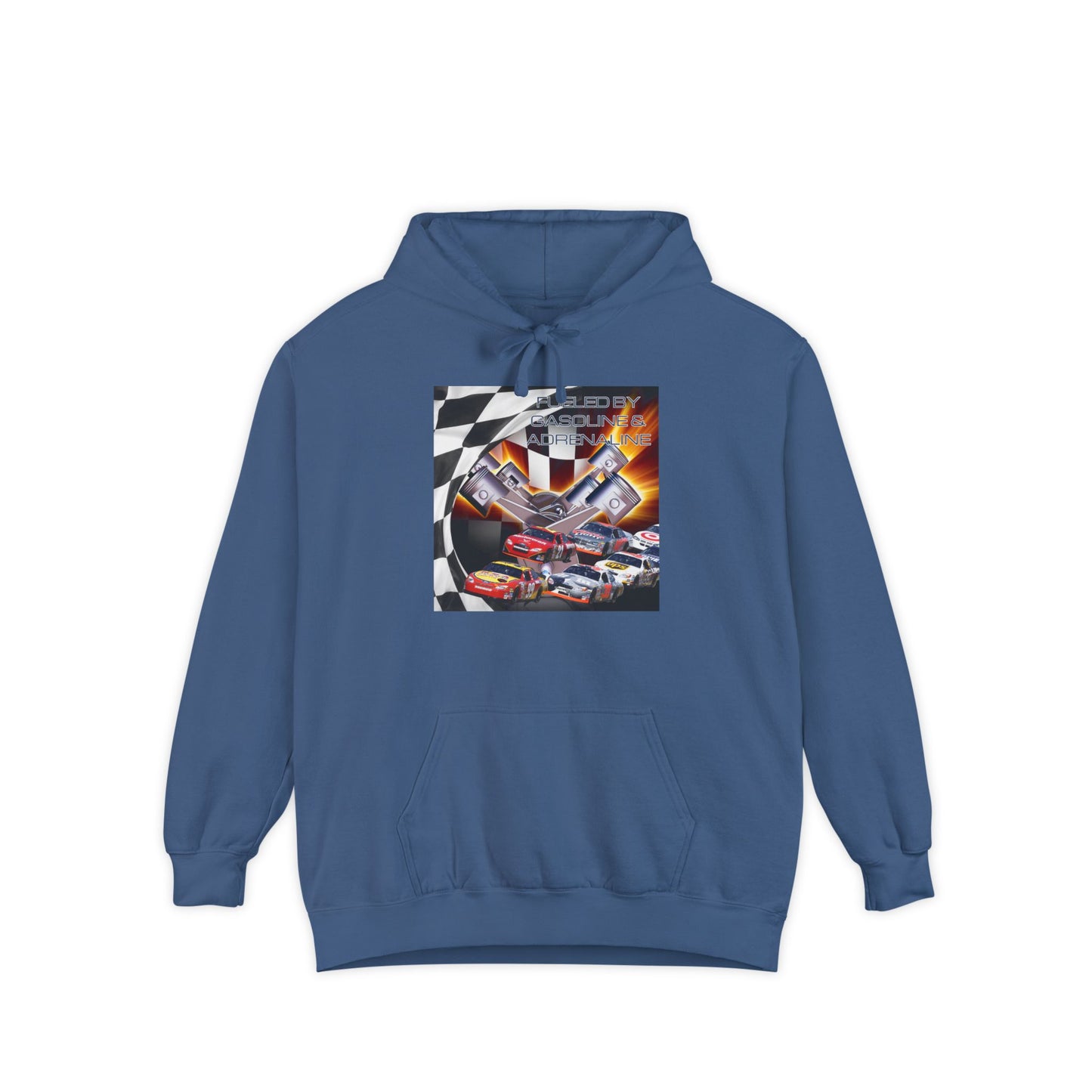 Fueled by Gasoline & Adrenaline - Unisex Garment-Dyed Hoodie