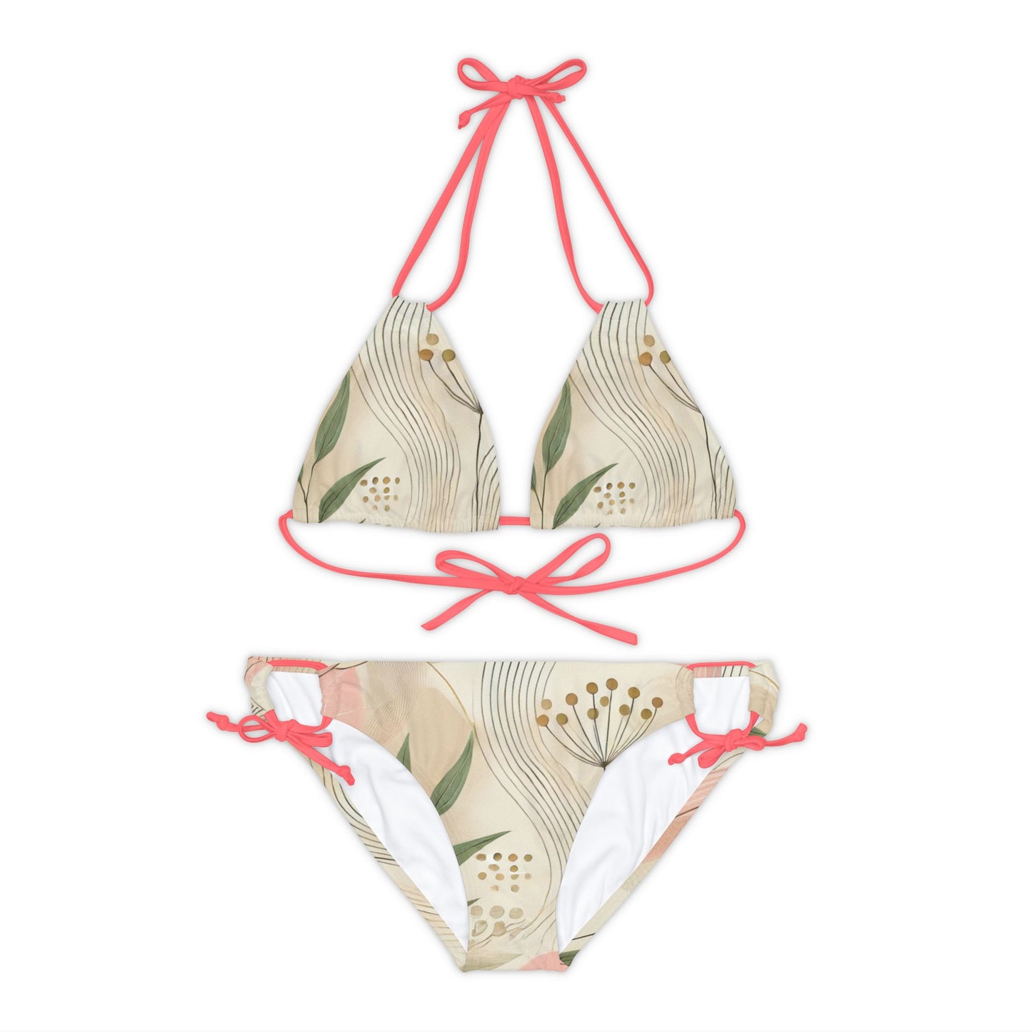 Botanical Breeze - Strappy Bikini Set (AOP)