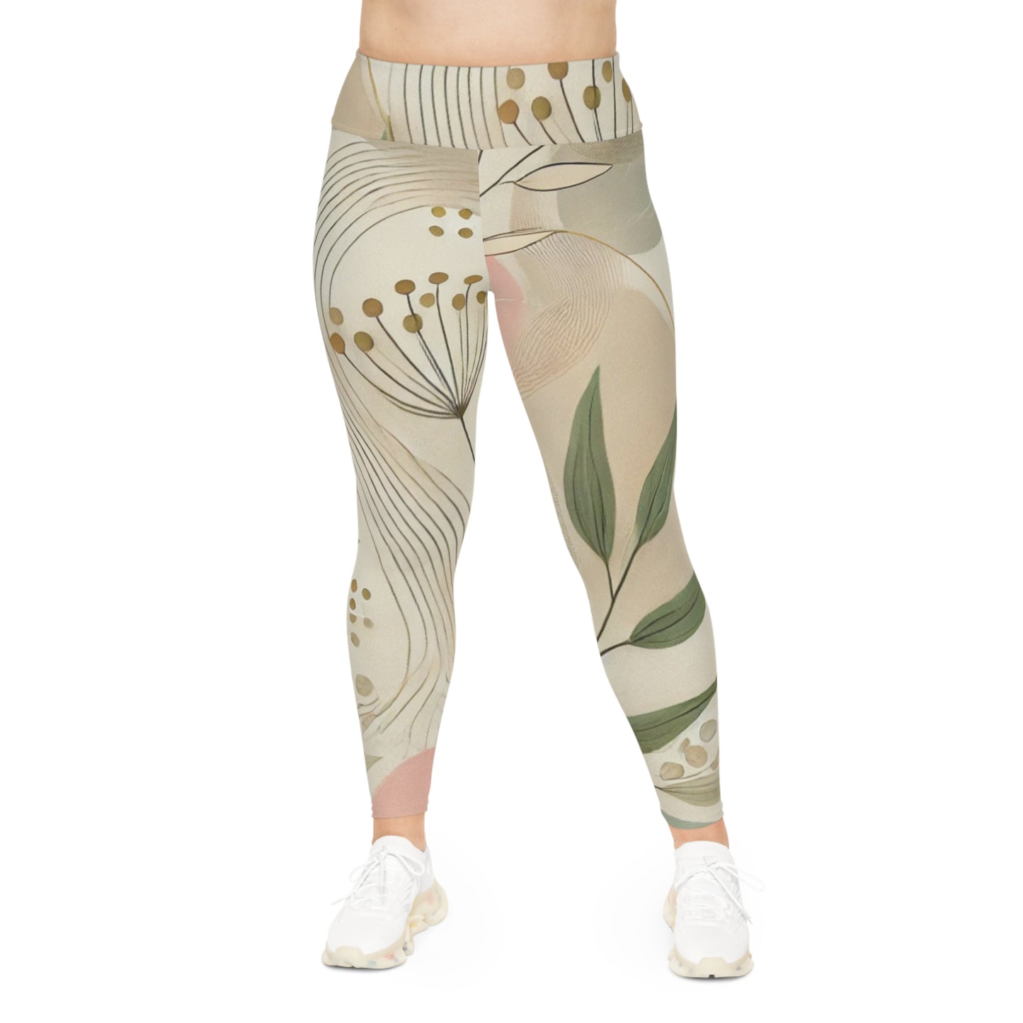 Botanical Breeze - Plus Size Leggings (AOP)