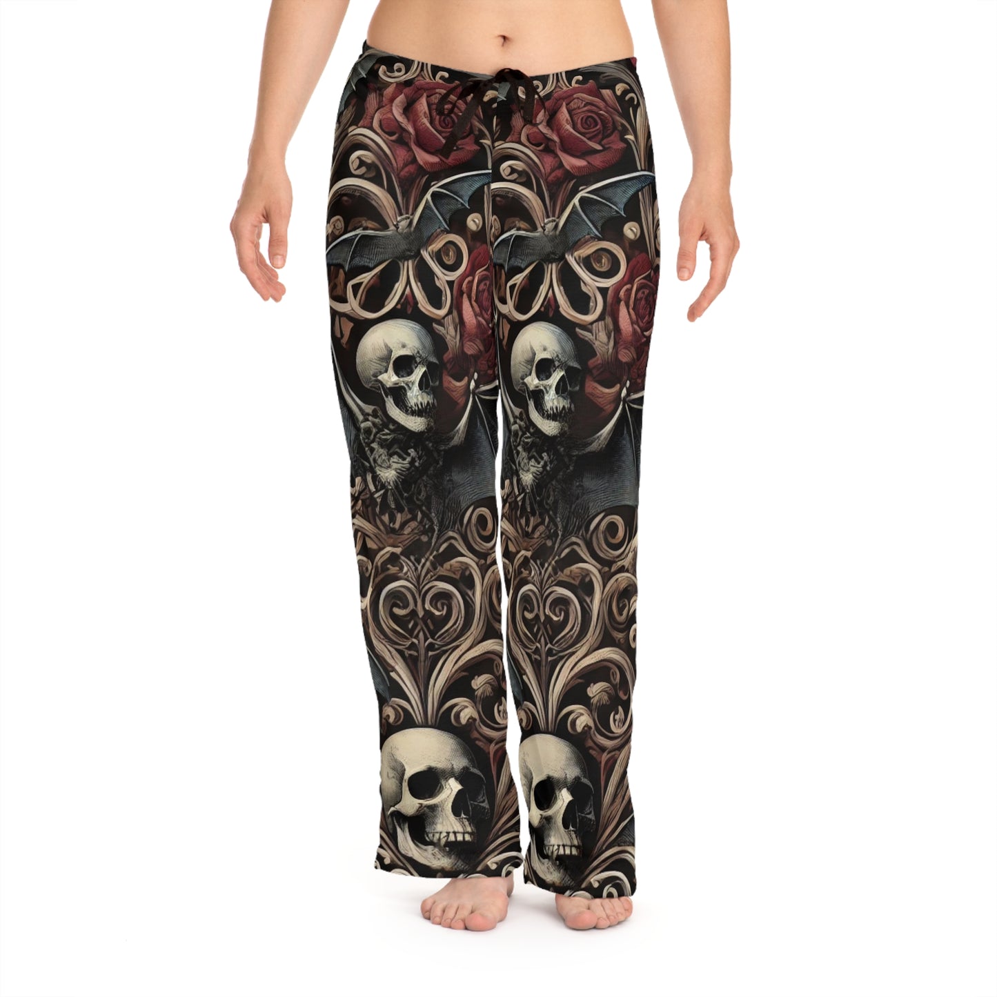 Nocturnal Elegy - Women's Pajama Pants (AOP)