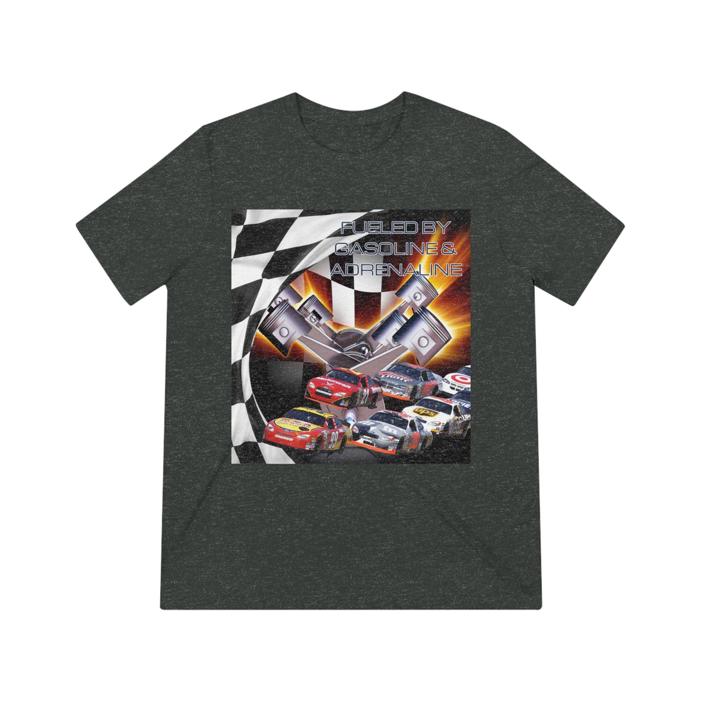 Fueled by Gasoline & Adrenaline - Unisex Triblend Tee T-Shirt