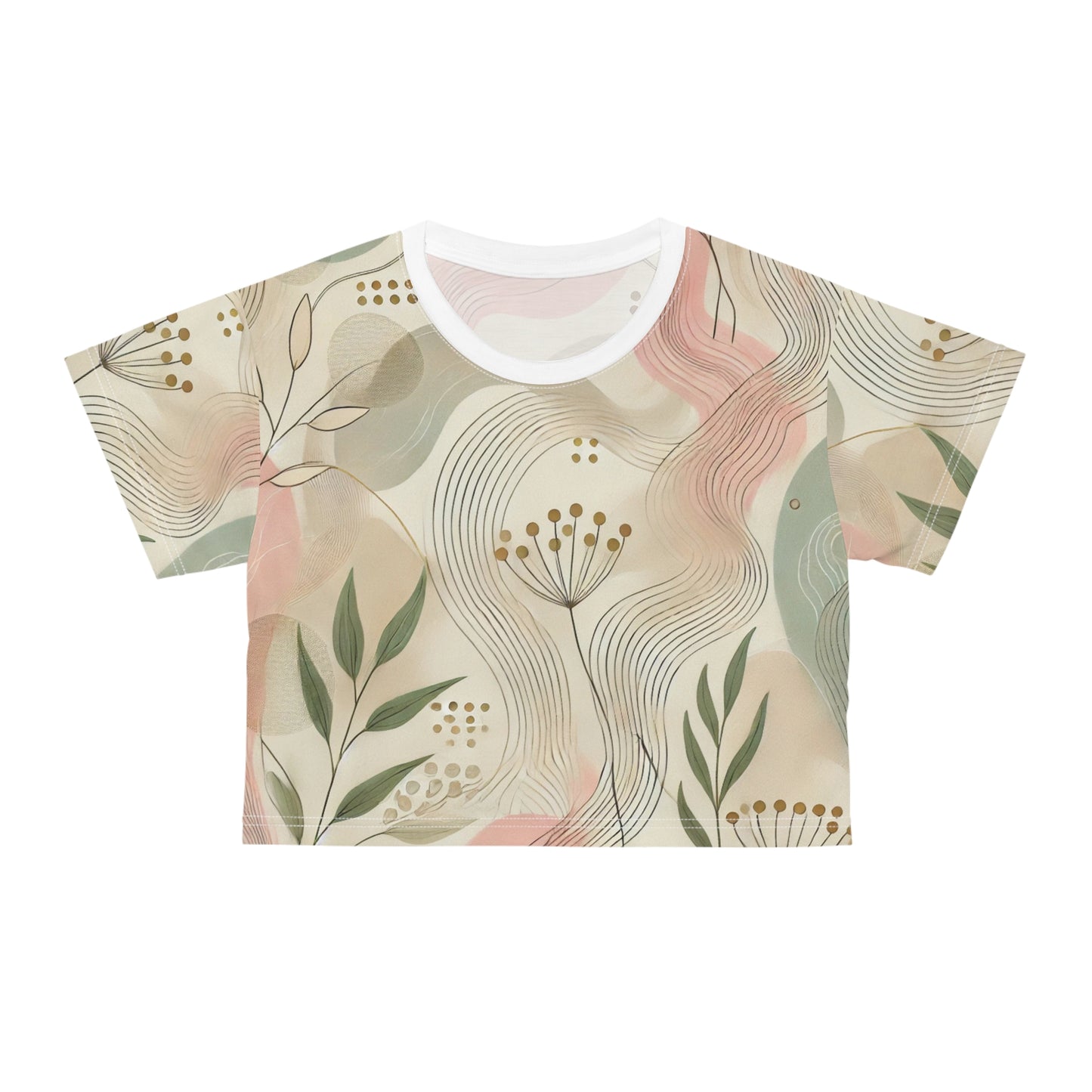 Botanical Breeze - Crop Tee