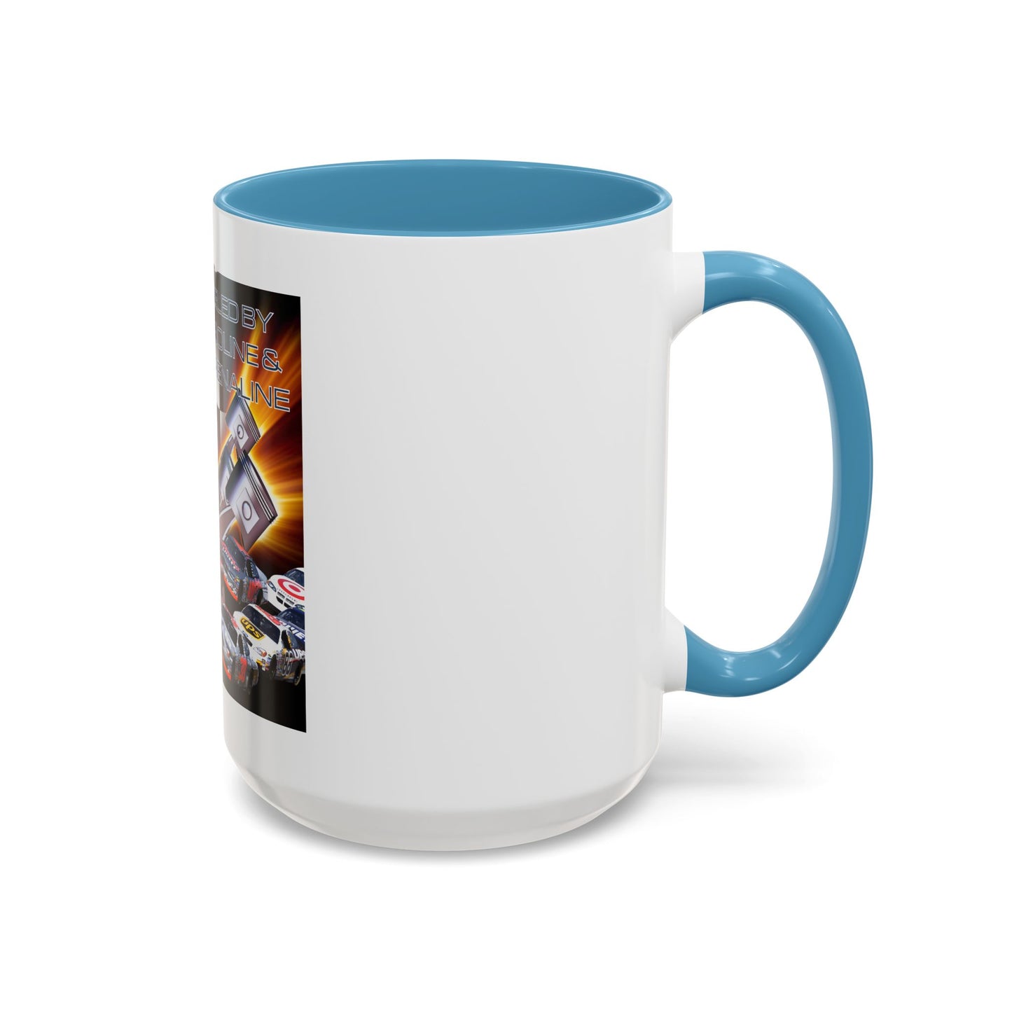 Fueled by Gasoline & Adrenaline - Accent Coffee Mug (11, 15oz)