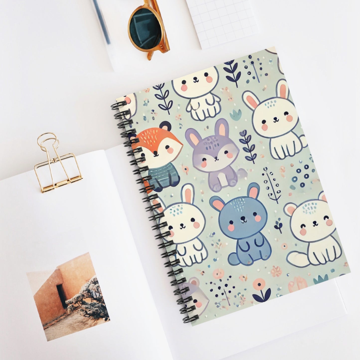 Whimsical Companions - Spiral Notebook - Ruled Line