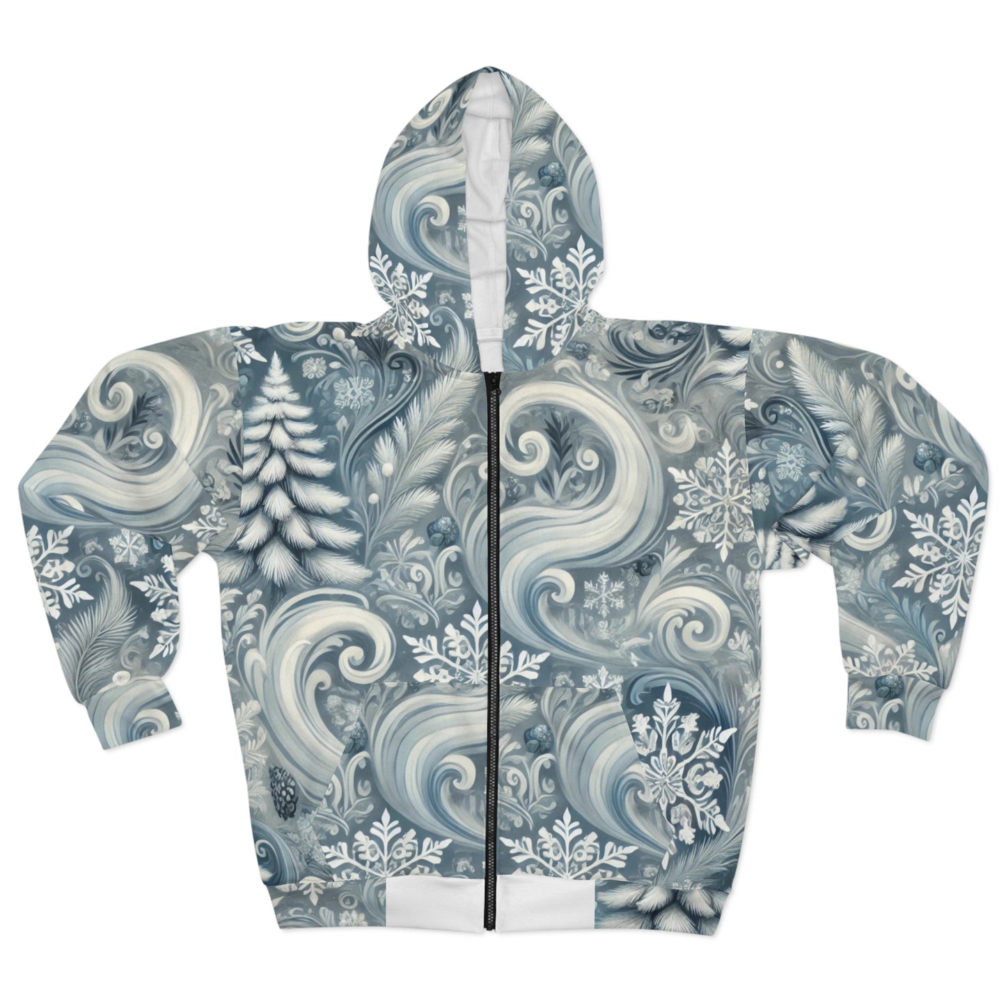 Whispers of Winter - Unisex Zip Hoodie