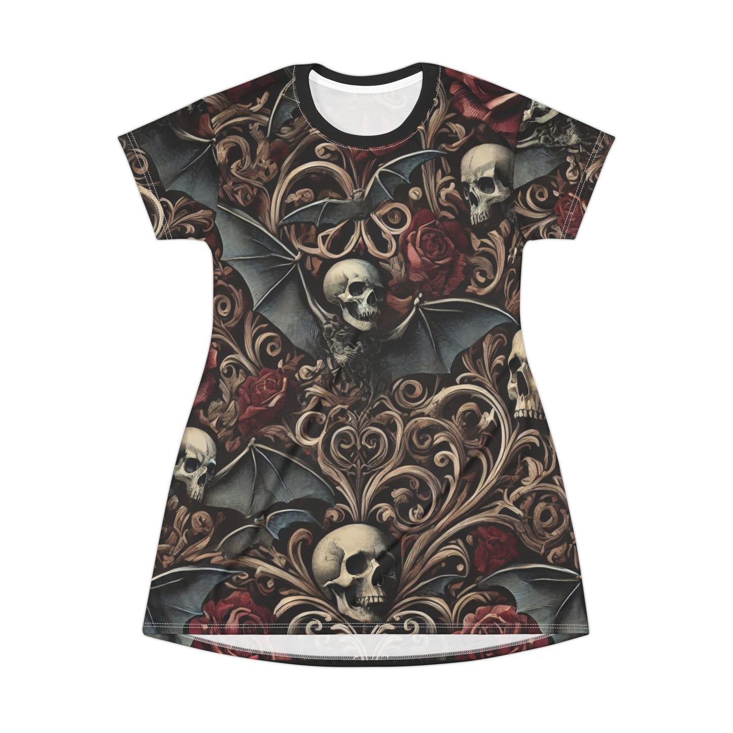 Nocturnal Elegy - T-Shirt Dress (AOP)