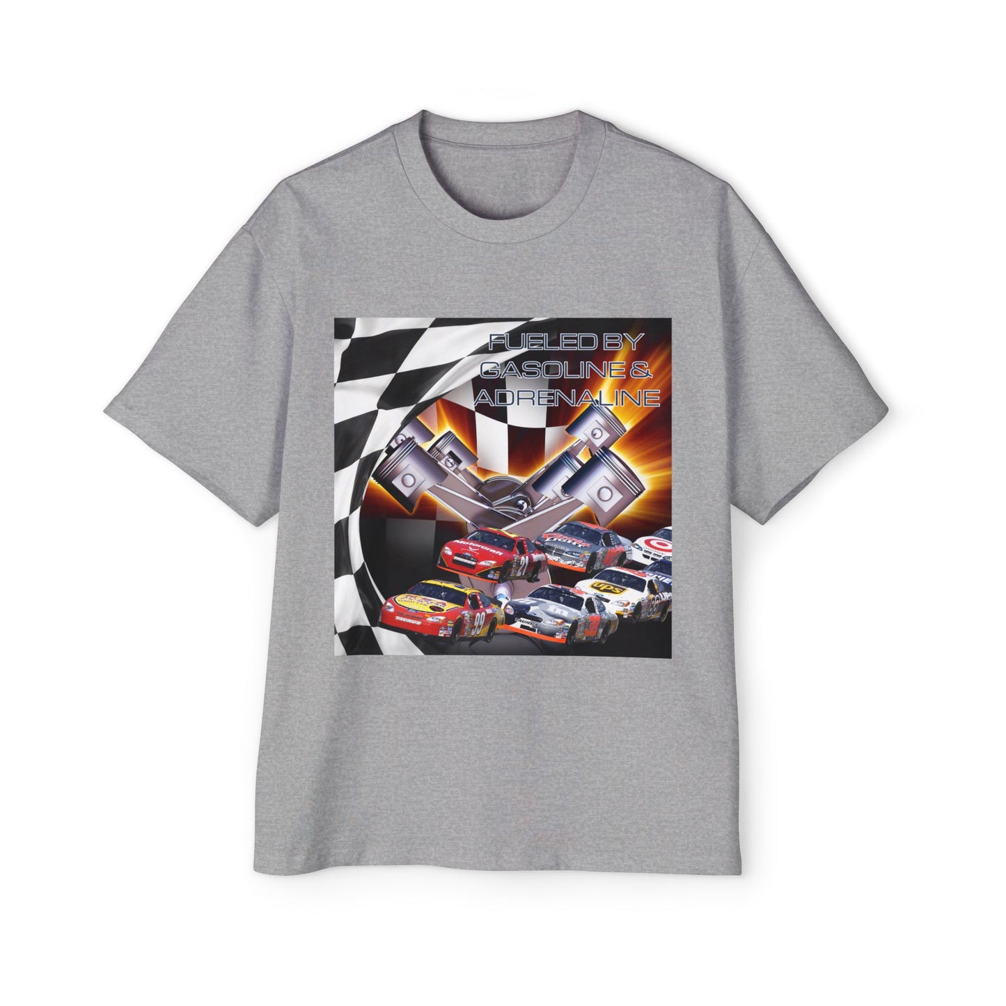 Fueled by Gasoline & Adrenaline - Men's Heavy Oversized Tee T-Shirt