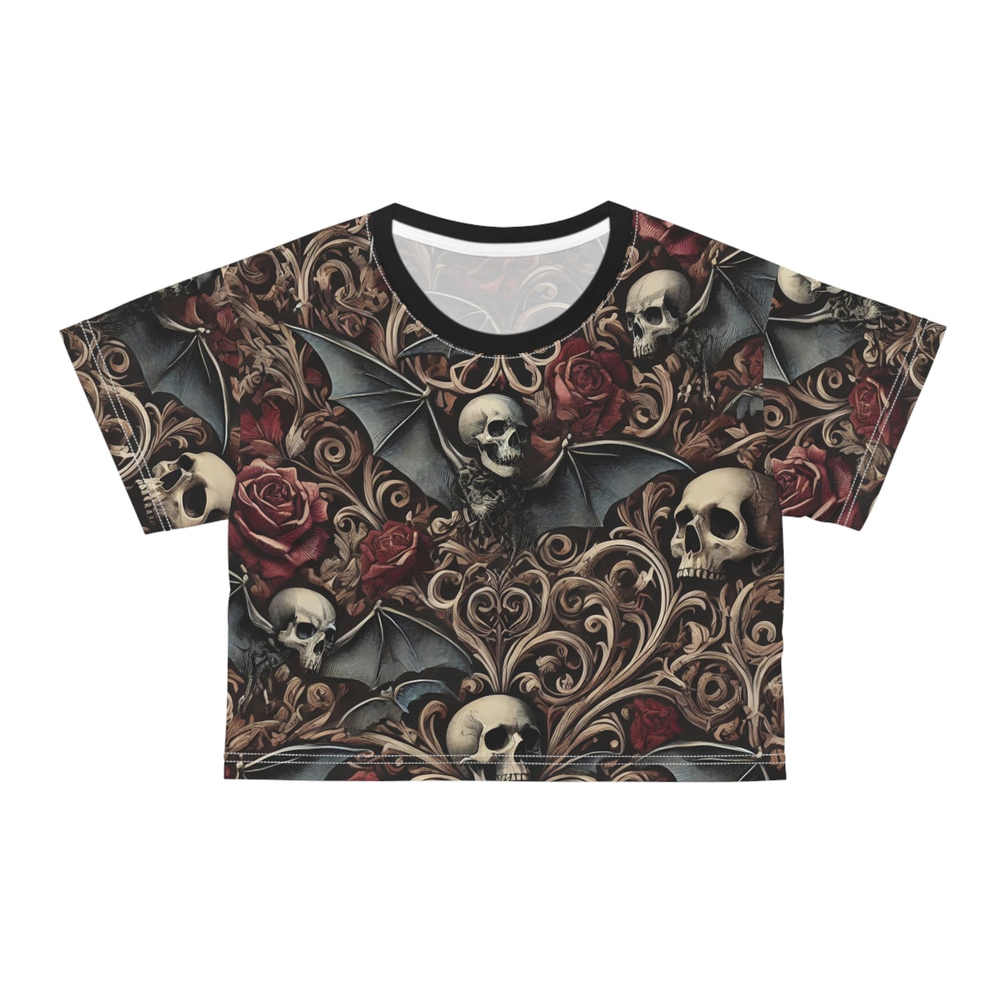 Nocturnal Elegy - Crop Tee (AOP)