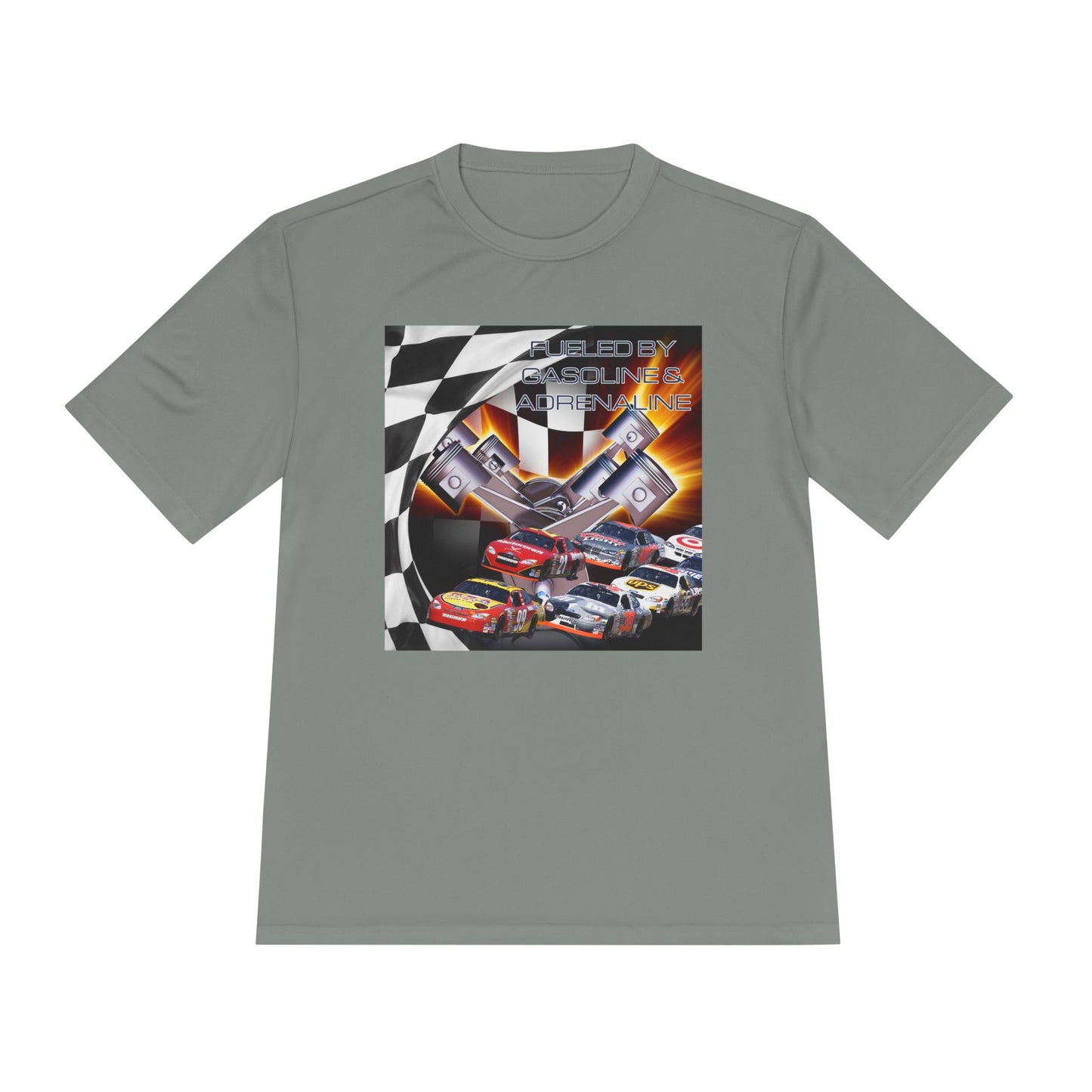 Fueled by Gasoline & Adrenaline - Unisex Moisture Wicking Tee