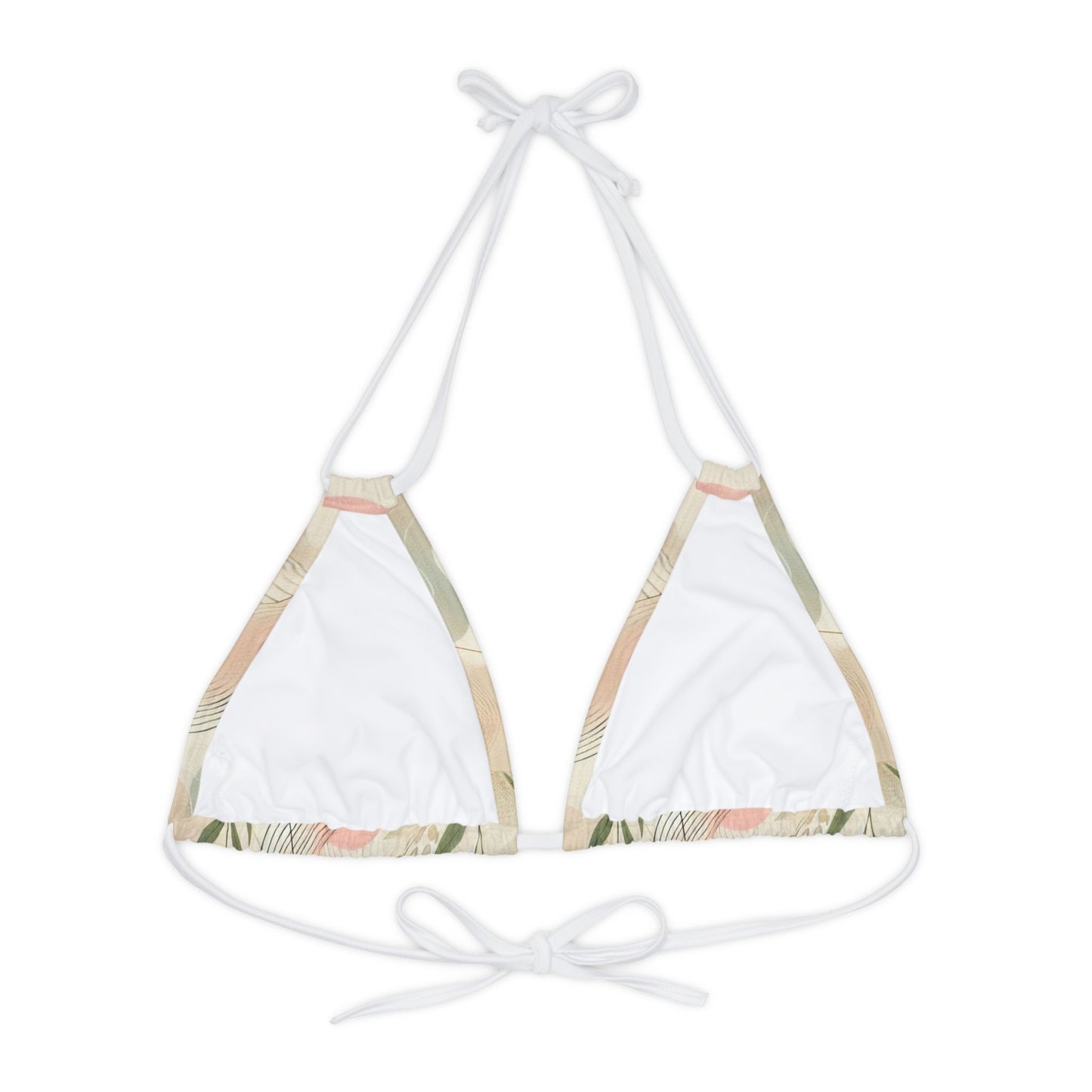 Botanical Breeze - Strappy Triangle Bikini Top (AOP)