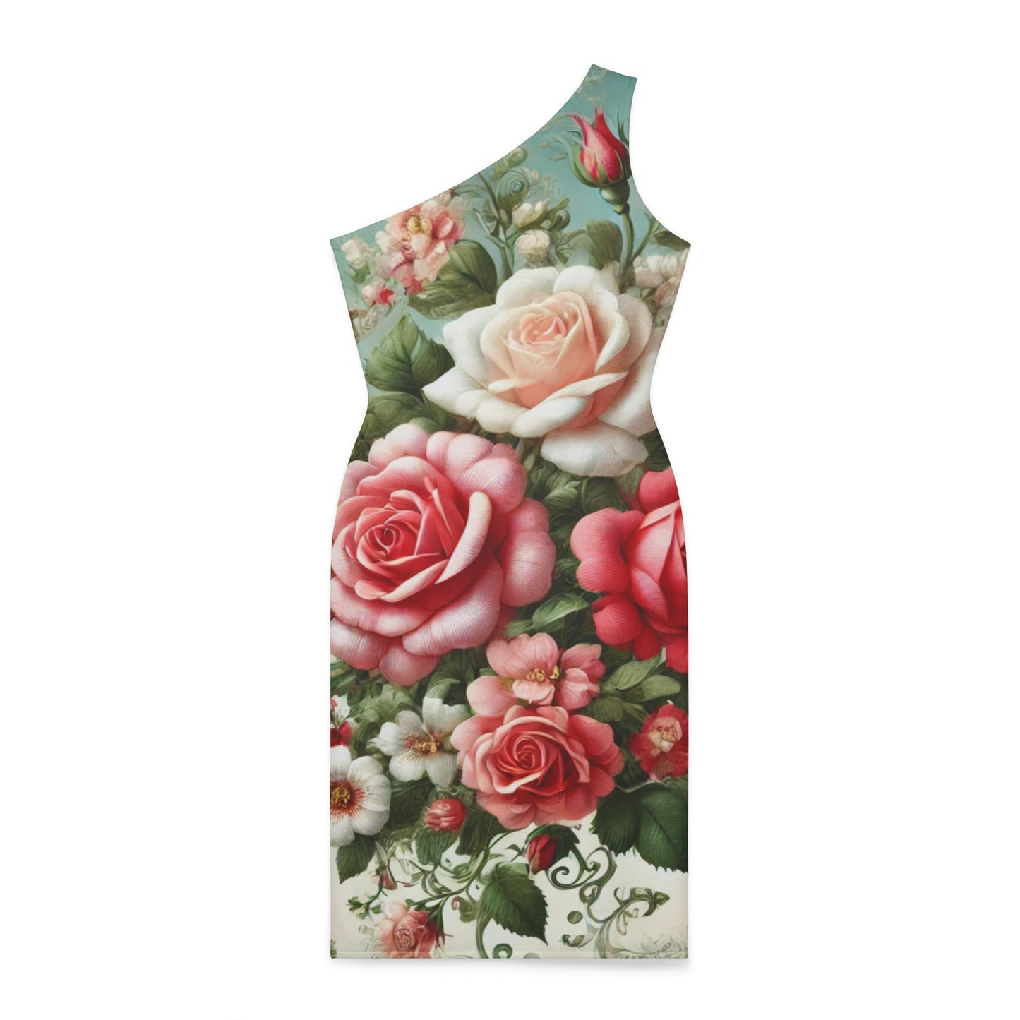 Rose Reverie - Shoulder Dress