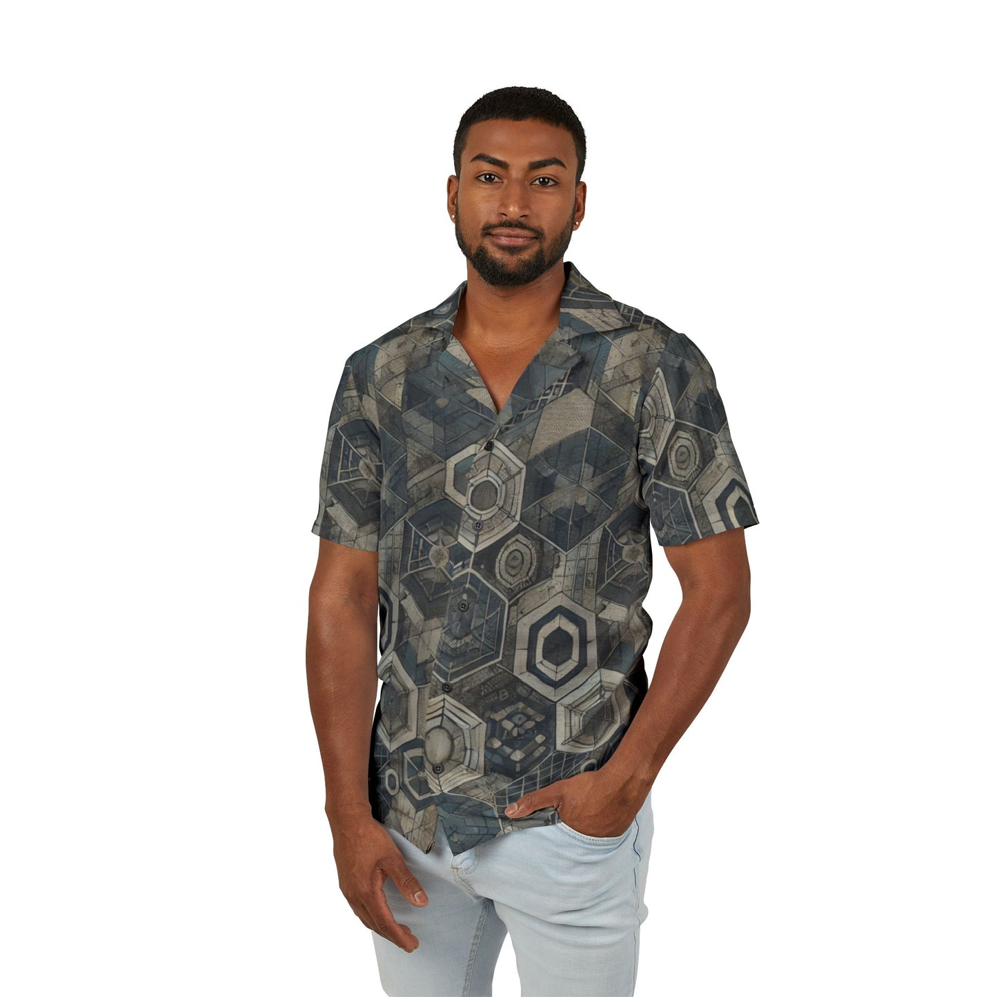 Modern Odyssey - Men's Hawaiian Camp Shirt