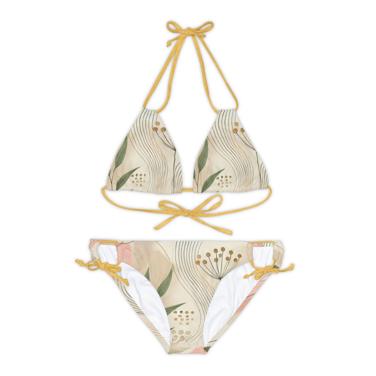 Botanical Breeze - Strappy Bikini Set (AOP)