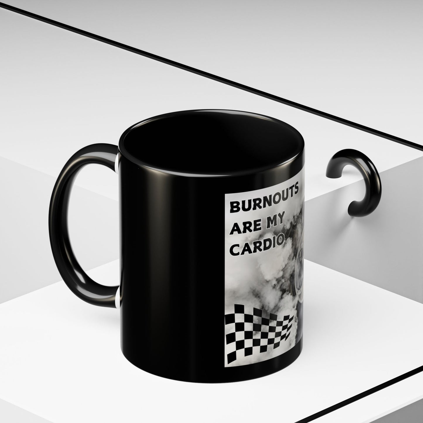 Burnouts Are My Cardio - Accent Coffee Mug (11, 15oz)