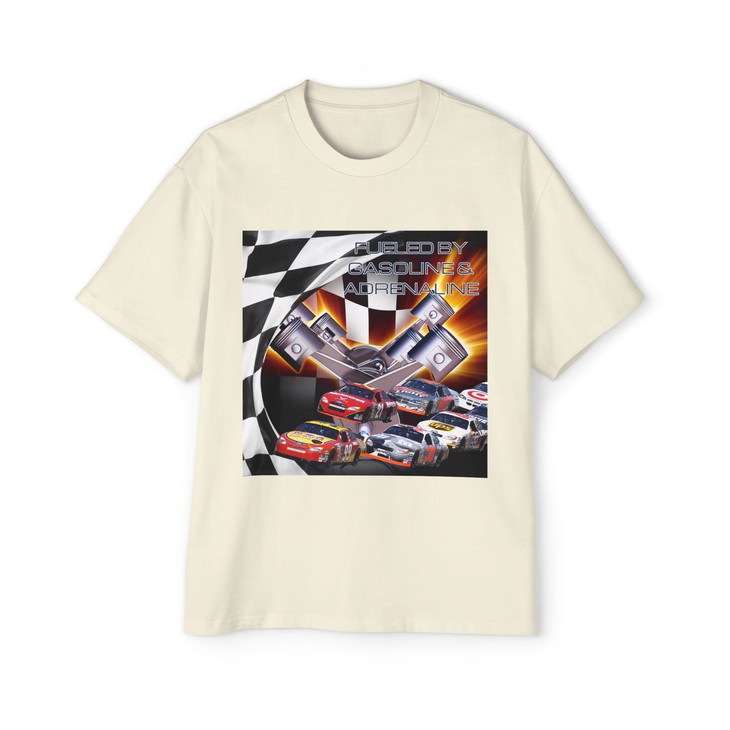 Fueled by Gasoline & Adrenaline - Men's Heavy Oversized Tee T-Shirt