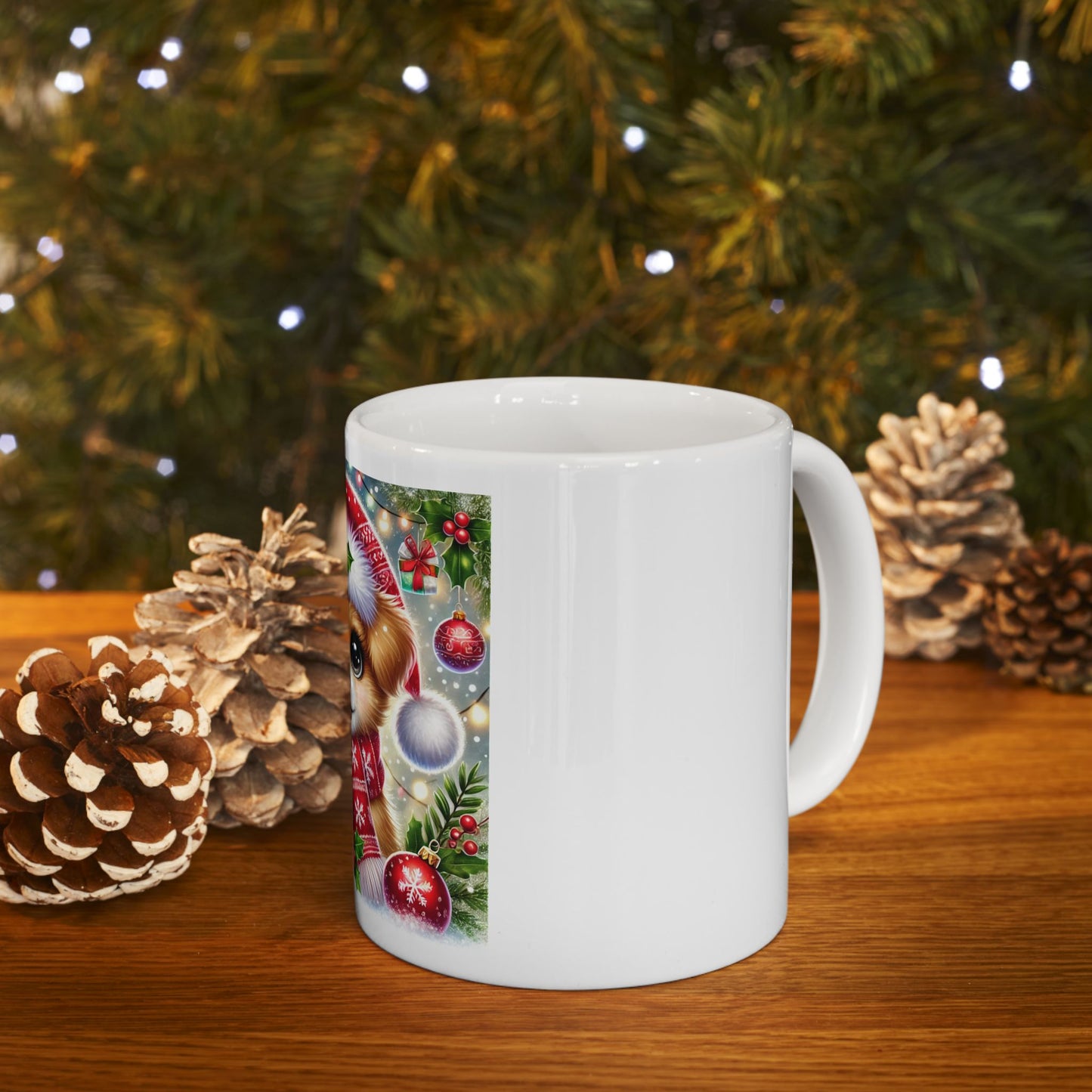 Paws-itively Merry Christmas - Ceramic Mug, (11oz, 15oz)