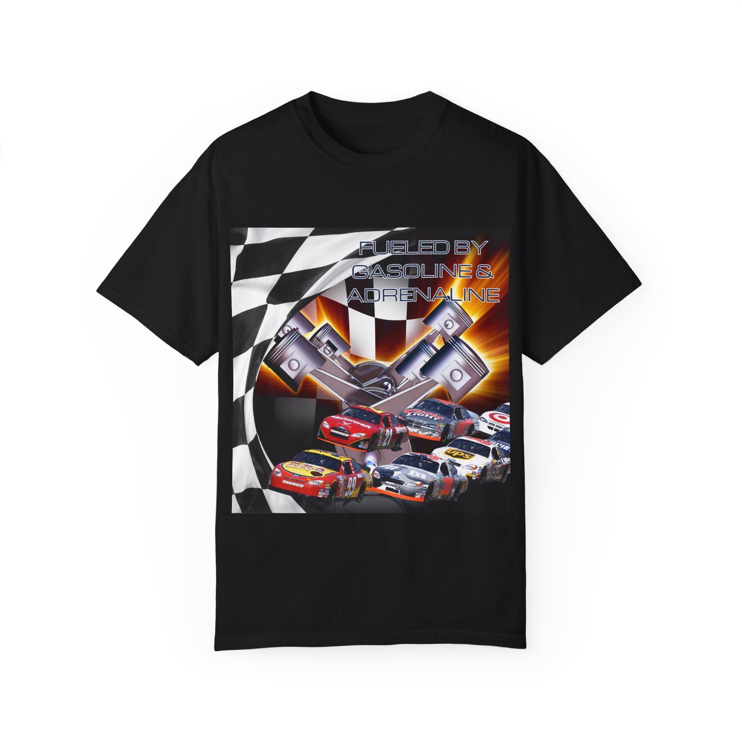 Fueled by Gasoline & Adrenaline - Unisex Garment-Dyed T-shirt