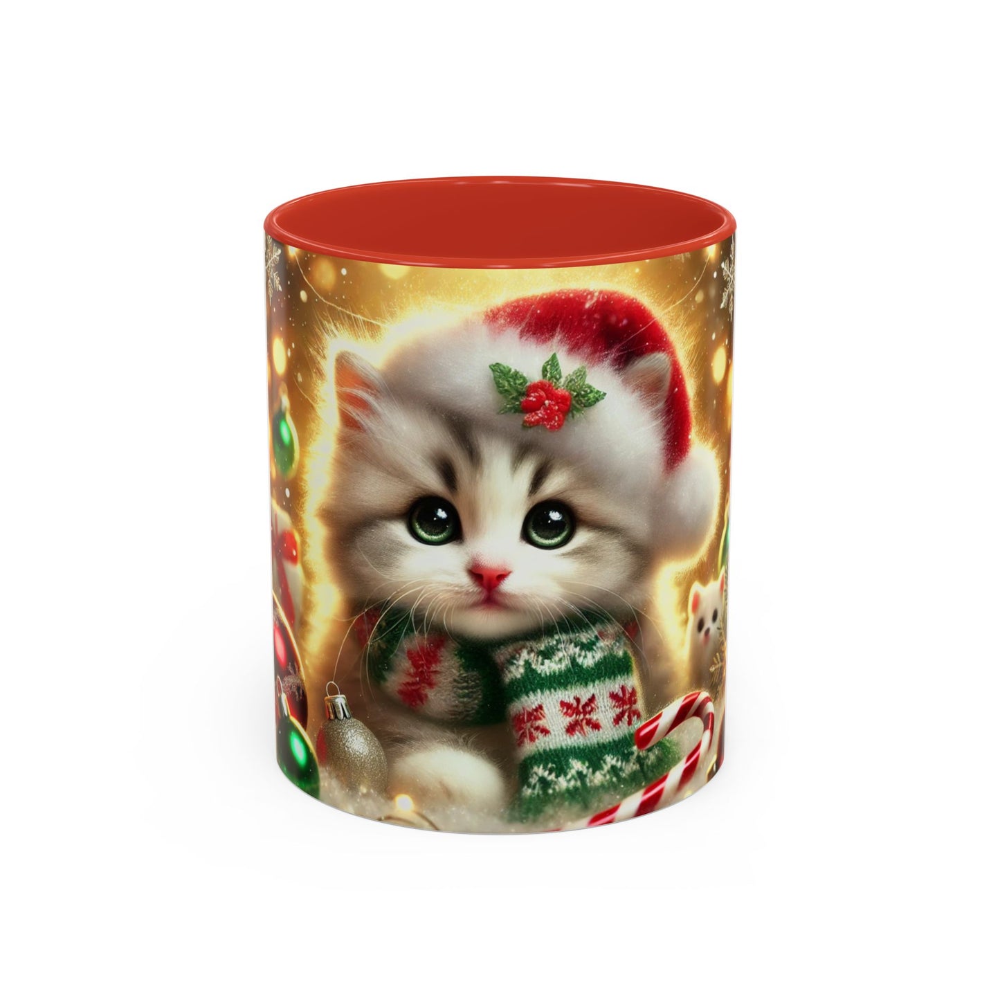 Purr-fectly Merry Christmas - Accent Coffee Mug (11, 15oz)