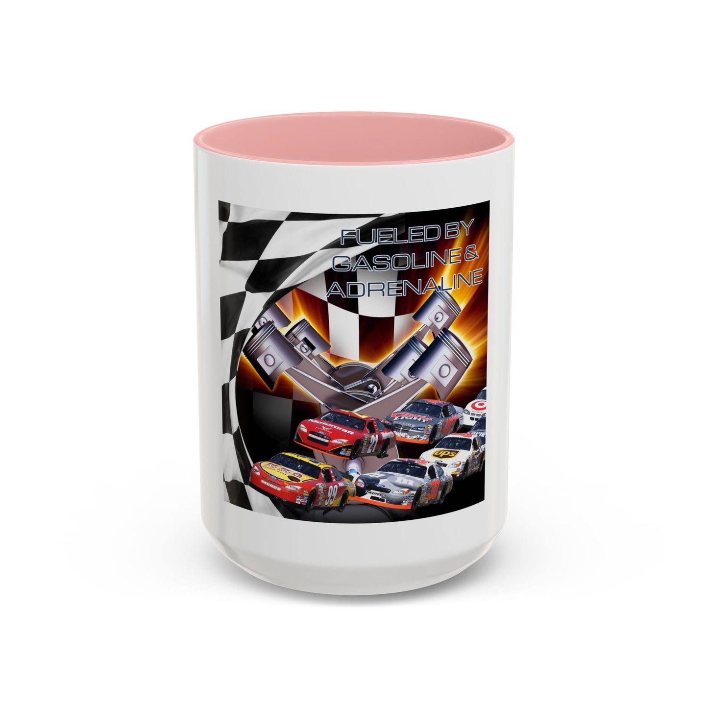 Fueled by Gasoline & Adrenaline - Accent Coffee Mug (11, 15oz)