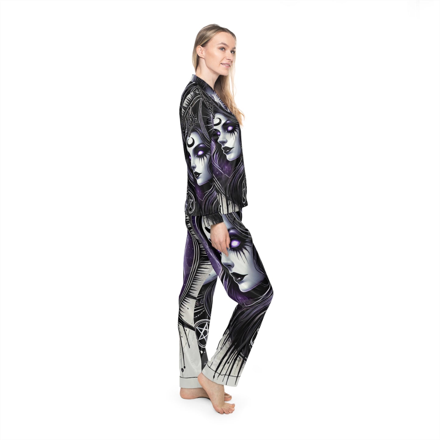 Triple Goddess - Women's Satin Pajamas