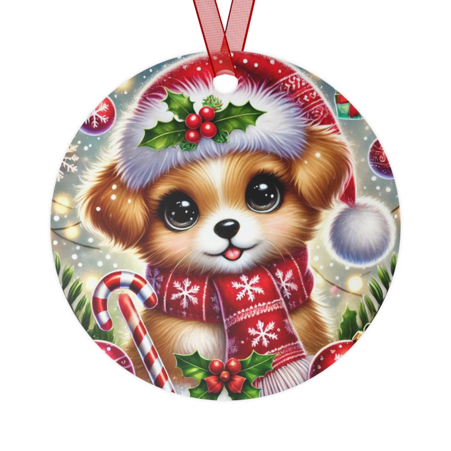 Paws-itively Merry Christmas - Metal Ornaments