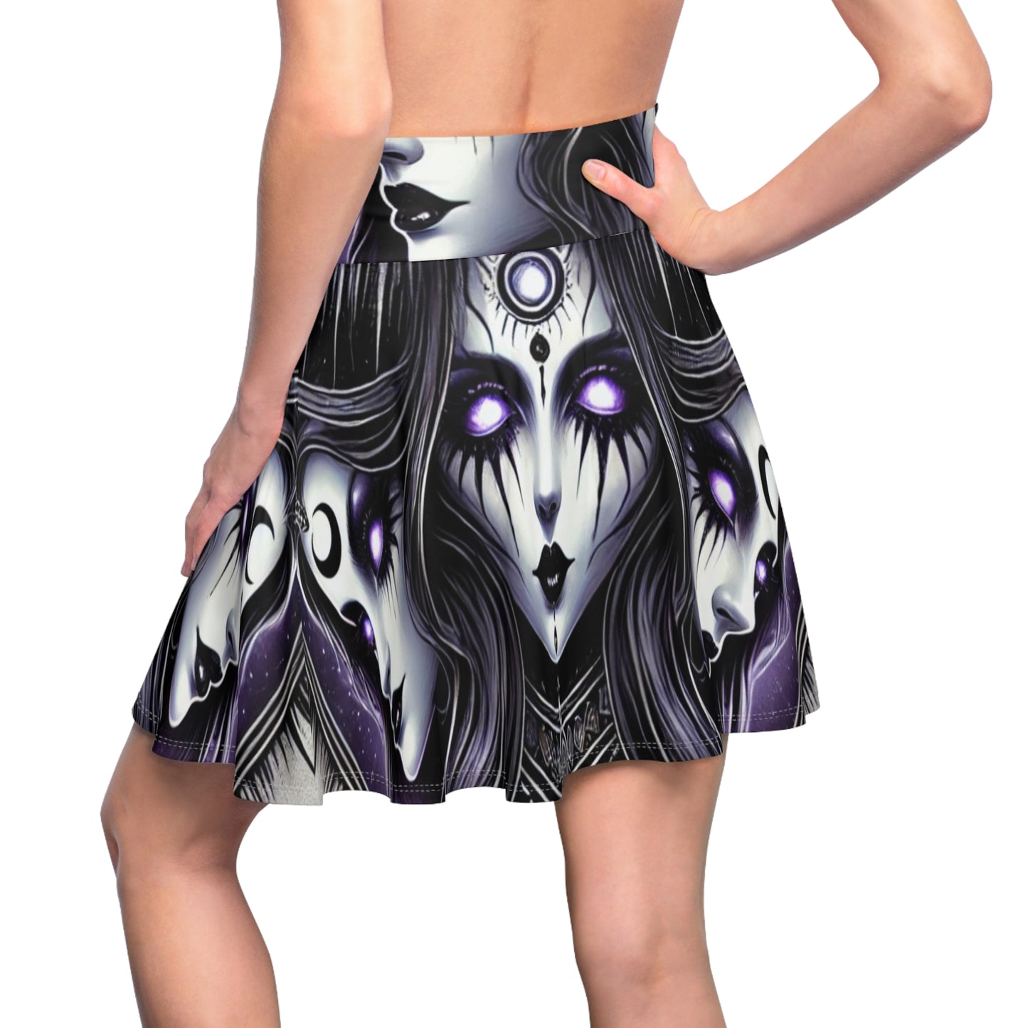 Triple Goddess - Women's Skater Skirt