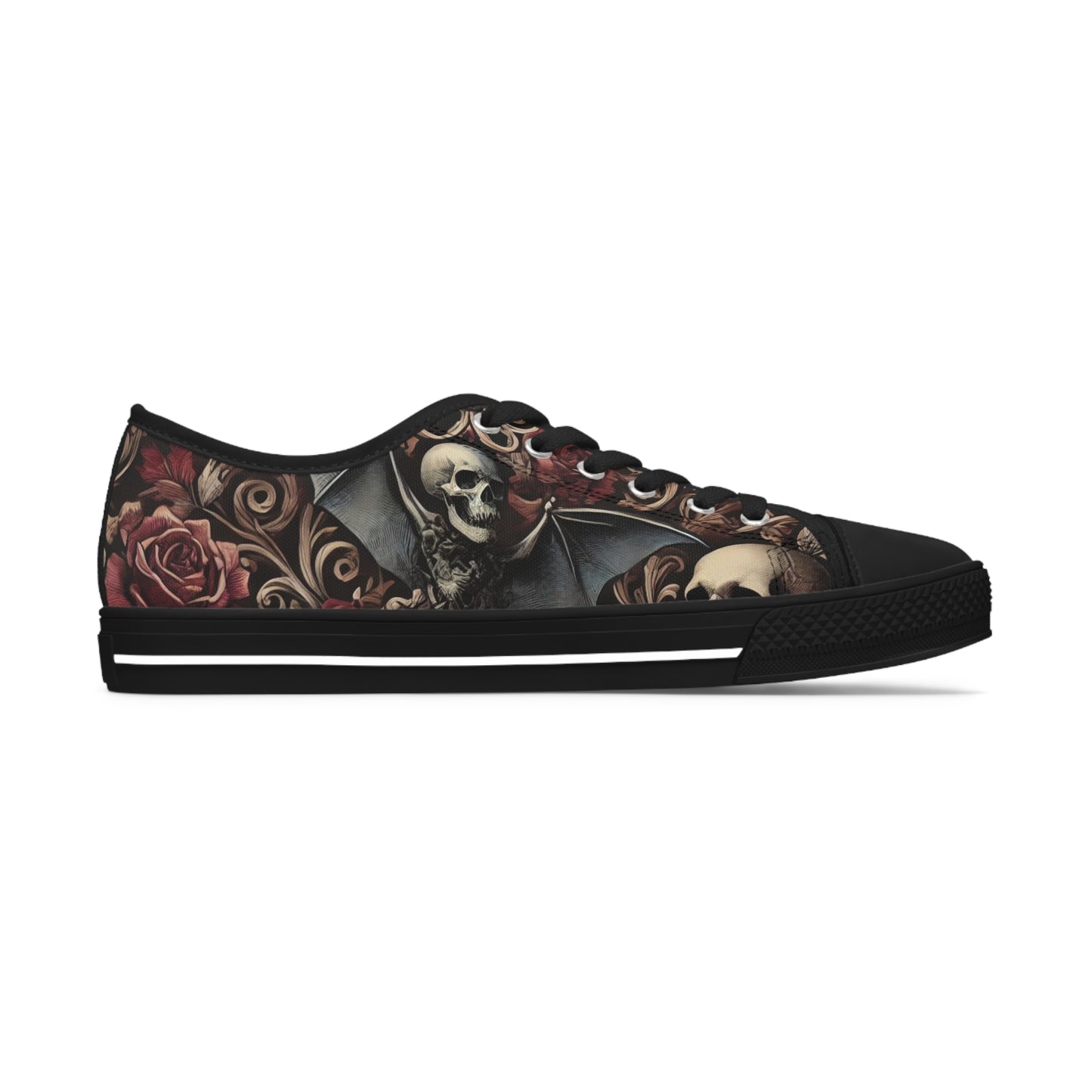 Nocturnal Elegy - Women's Low Top Sneakers