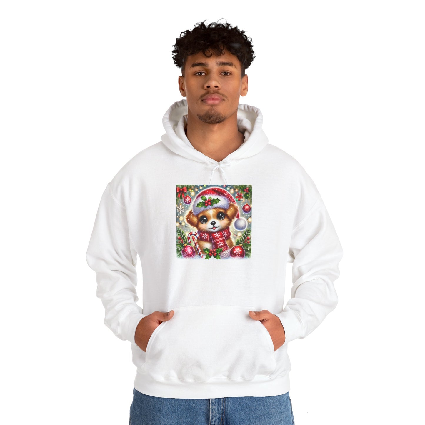 Paws-itively Merry Christmas - Unisex Heavy Blend™ Hooded Sweatshirt