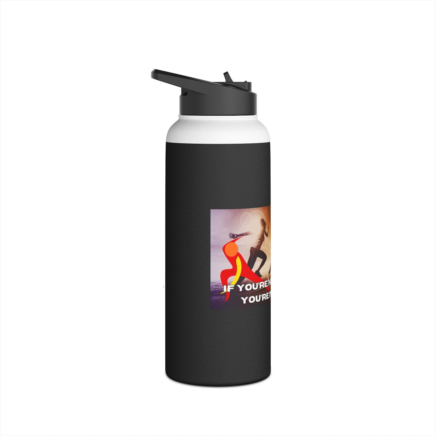 If You’re Not Sweating, You’re Not Trying - Stainless Steel Water Bottle, Standard Lid