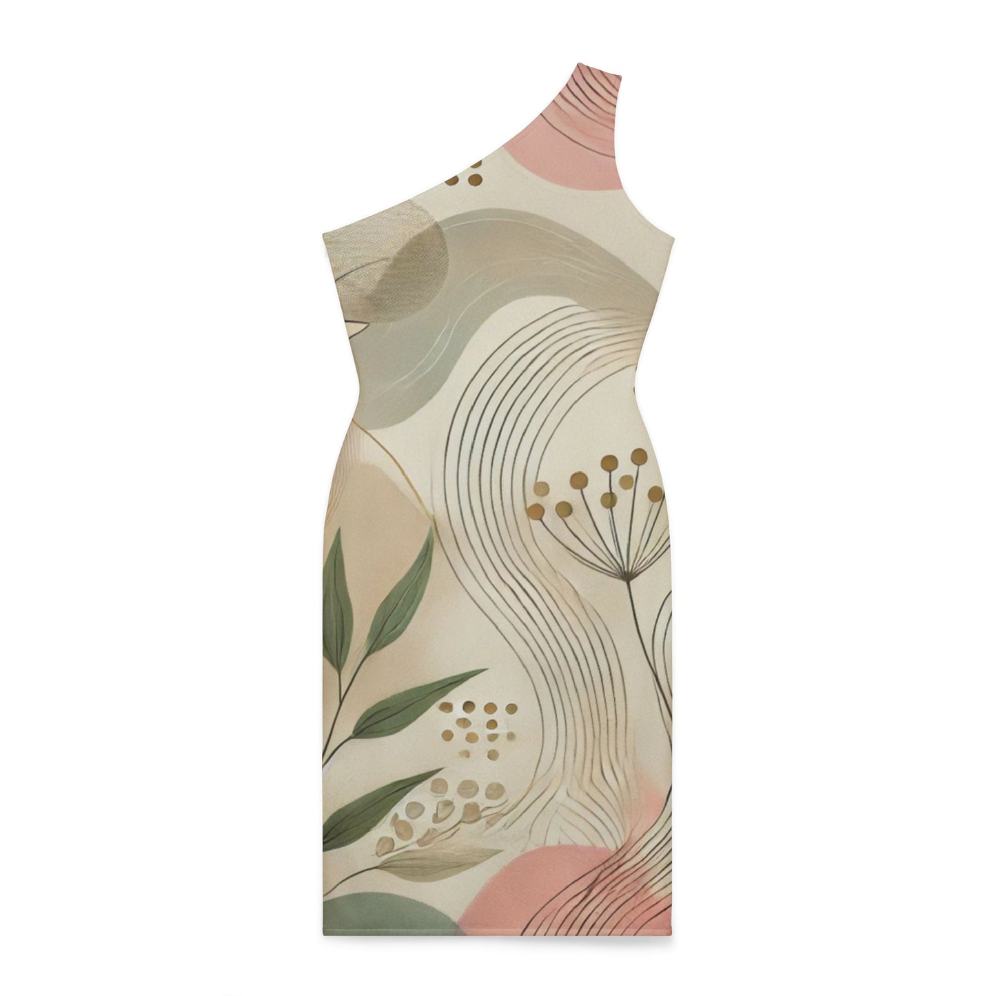 Botanical Breeze - Shoulder Dress (AOP)